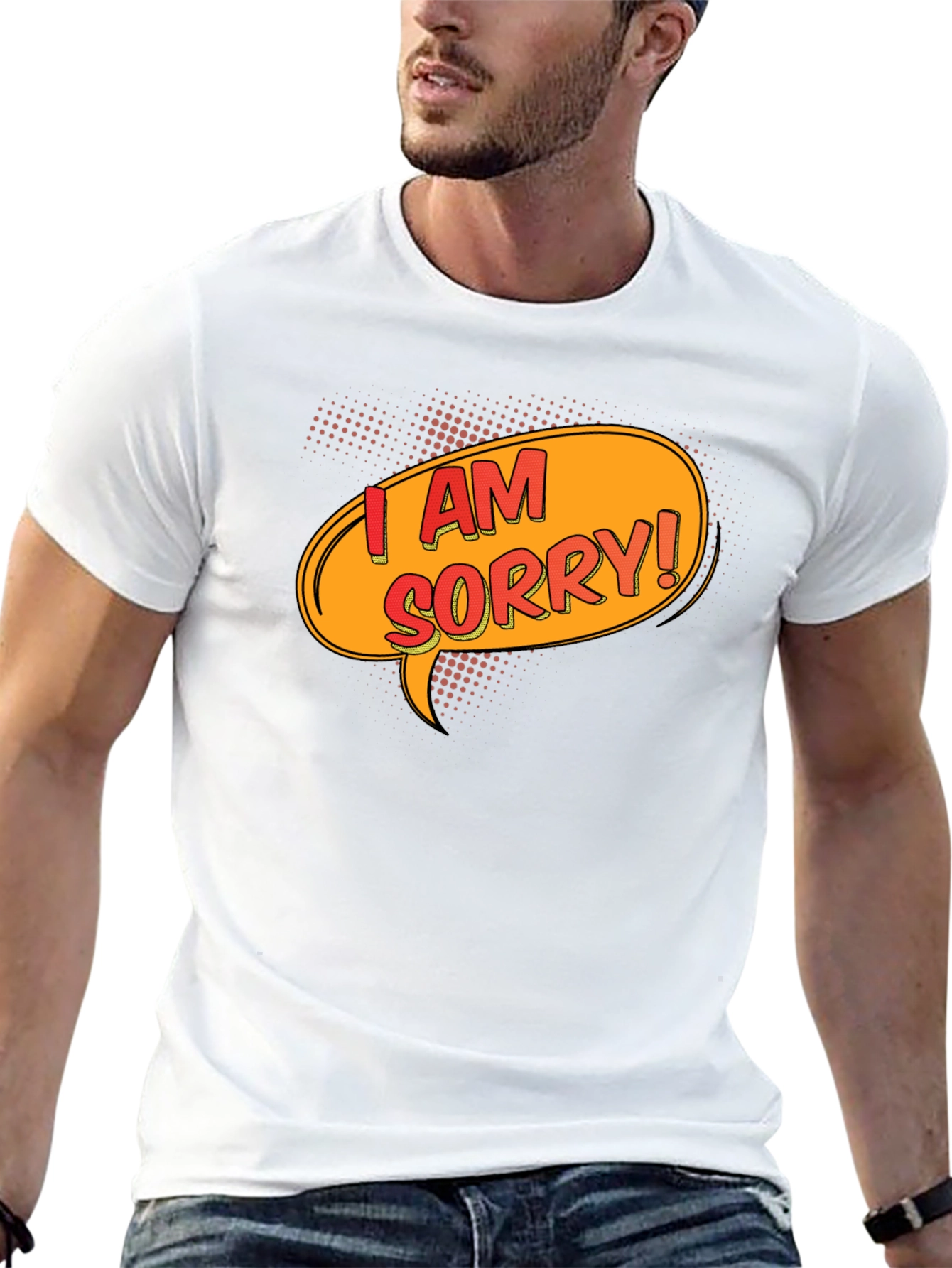 Black I Am Sorry T-Shirt - Funny Apology Gift view 13