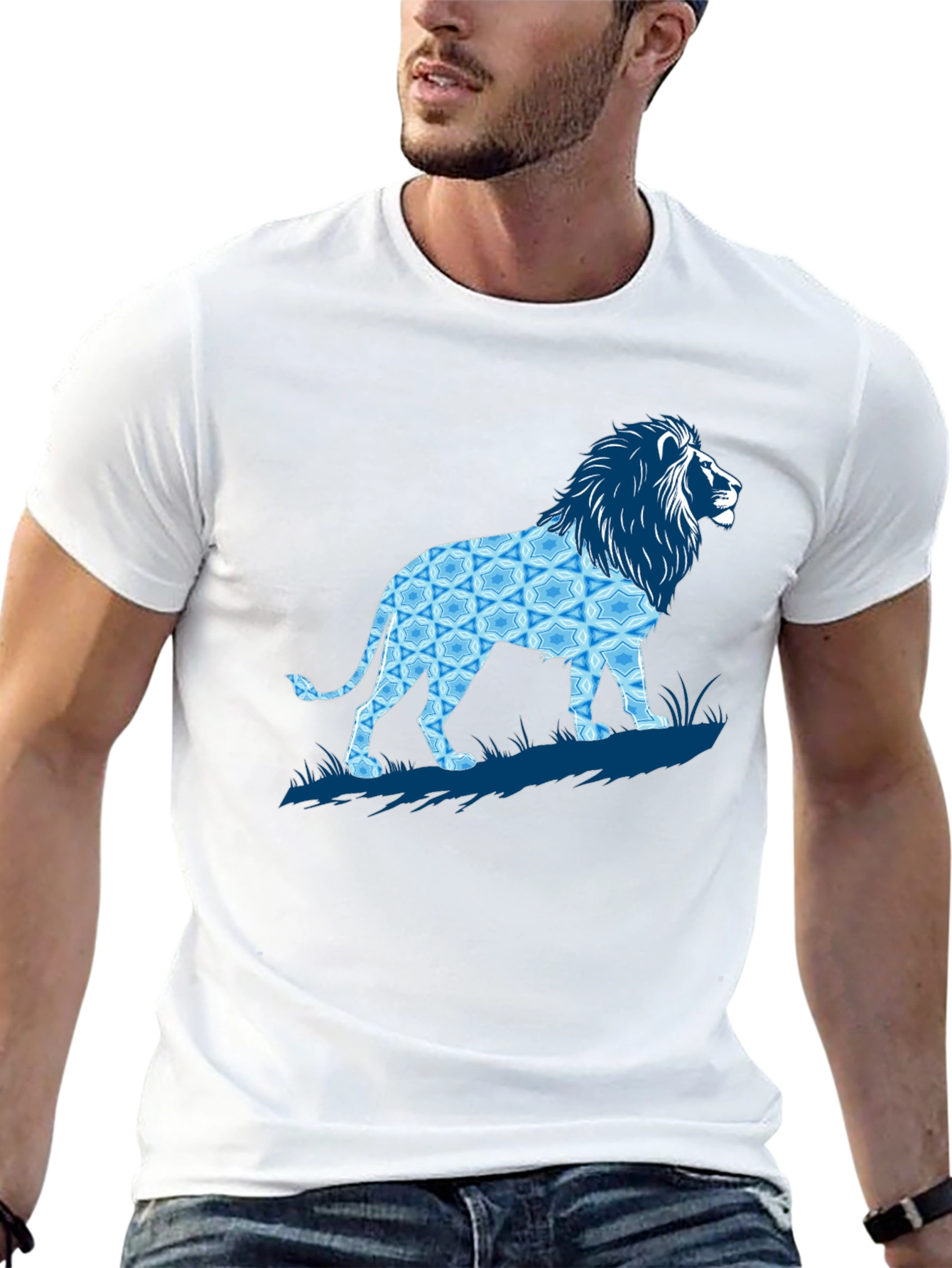 Black Lion Graphic T-Shirt - Stylish Men's Tee view 13