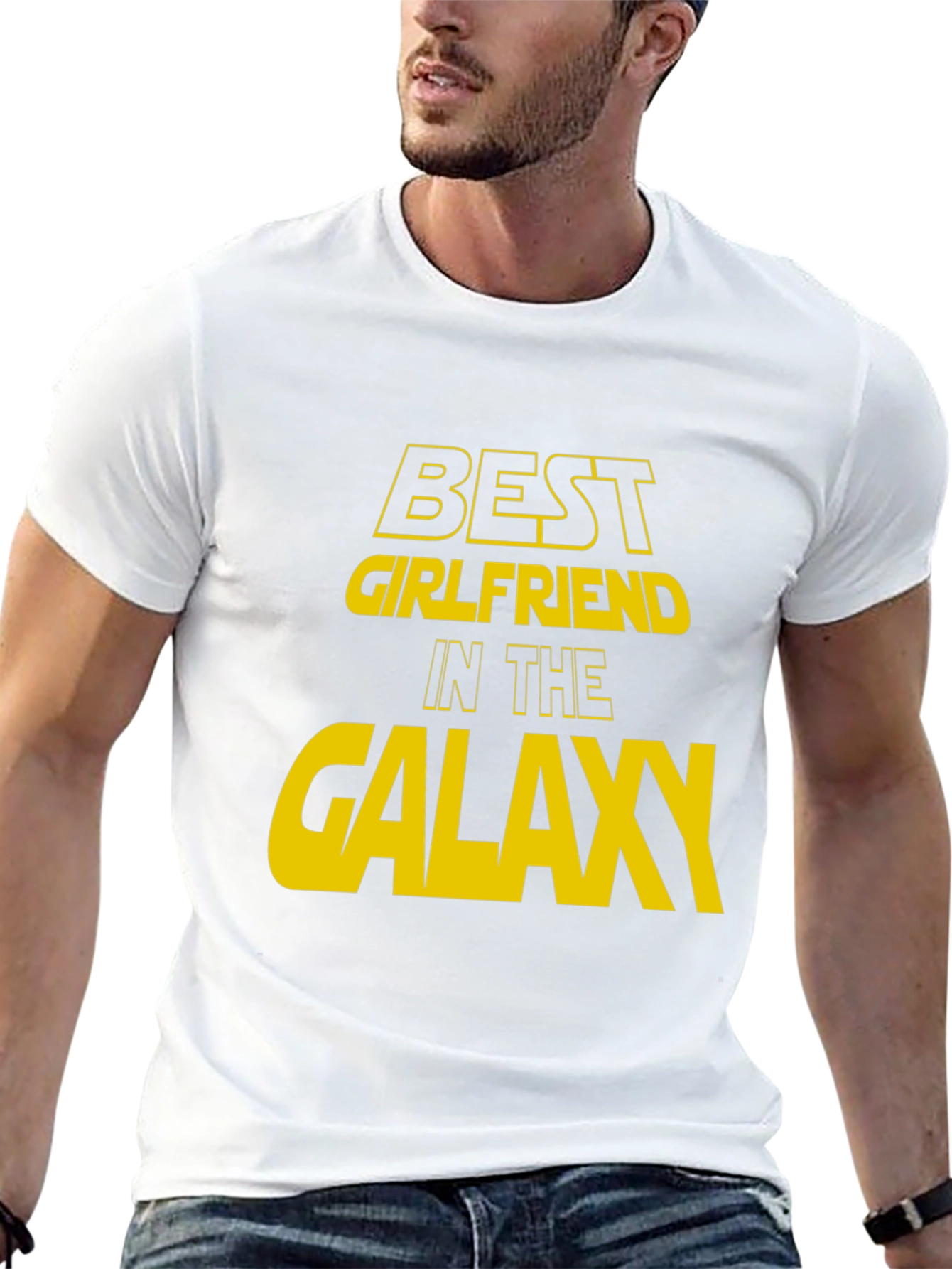 Black Best Girlfriend in the Galaxy Graphic T-Shirt view 13