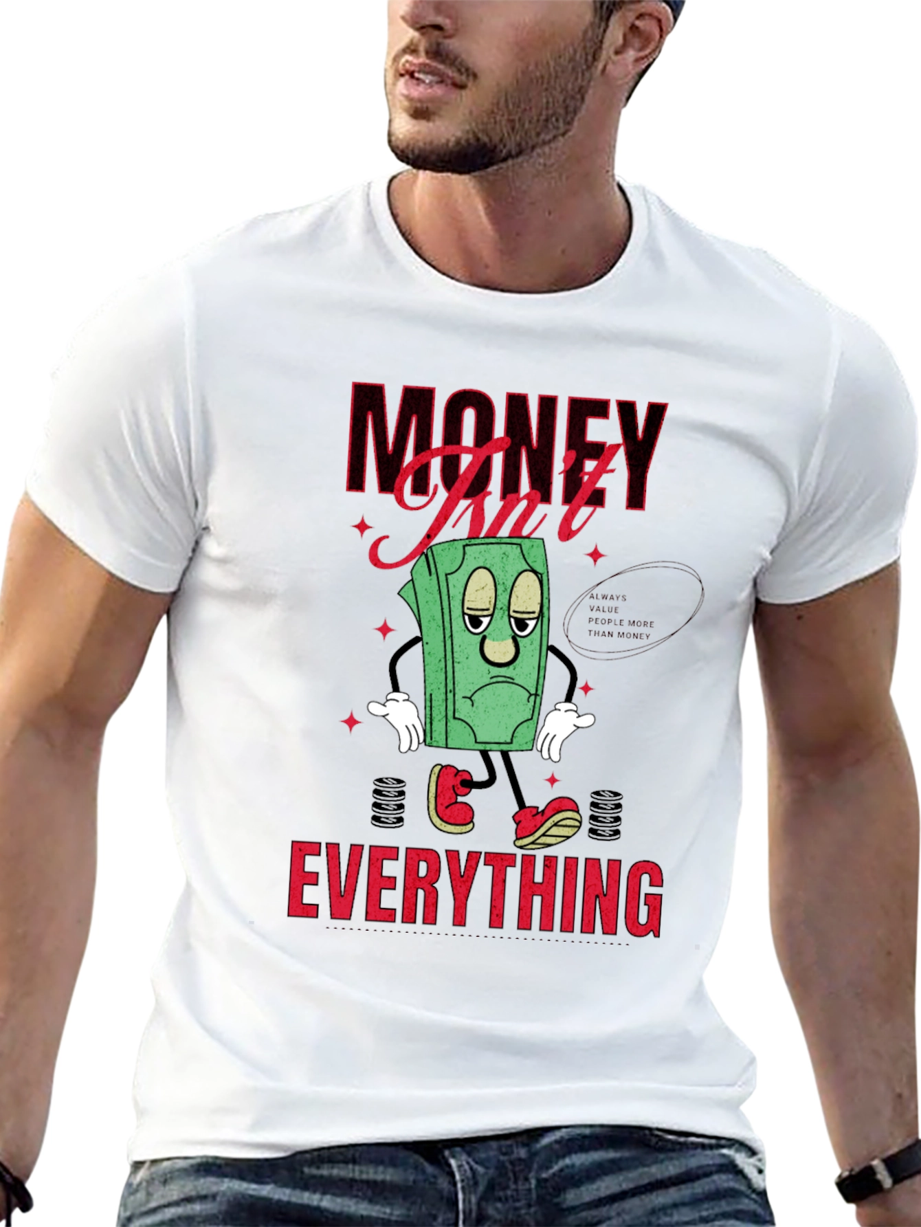 Black Money Isn't Everything Graphic T-Shirt view 13