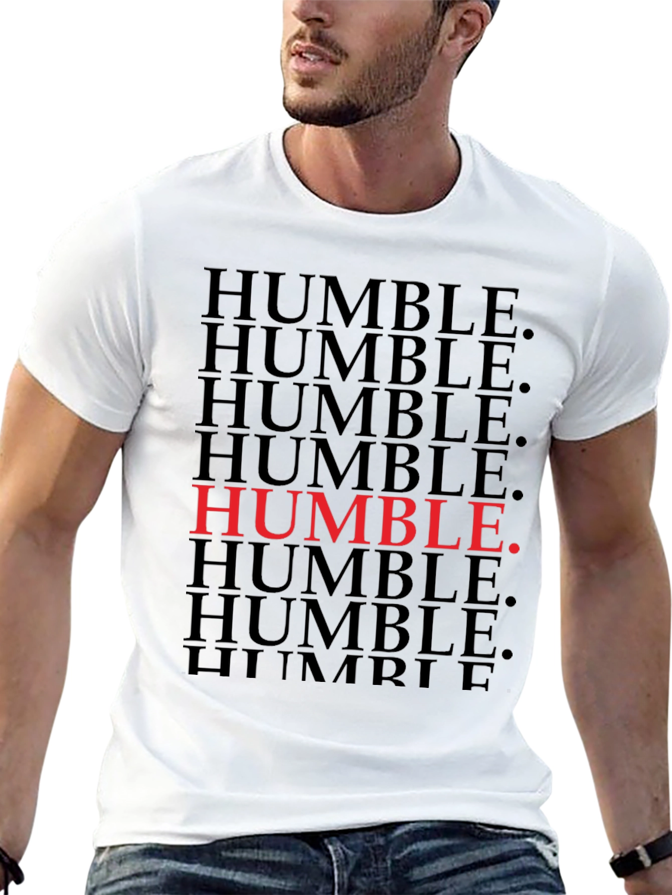 Black Humble T-Shirt - Bold Graphic Design view 13