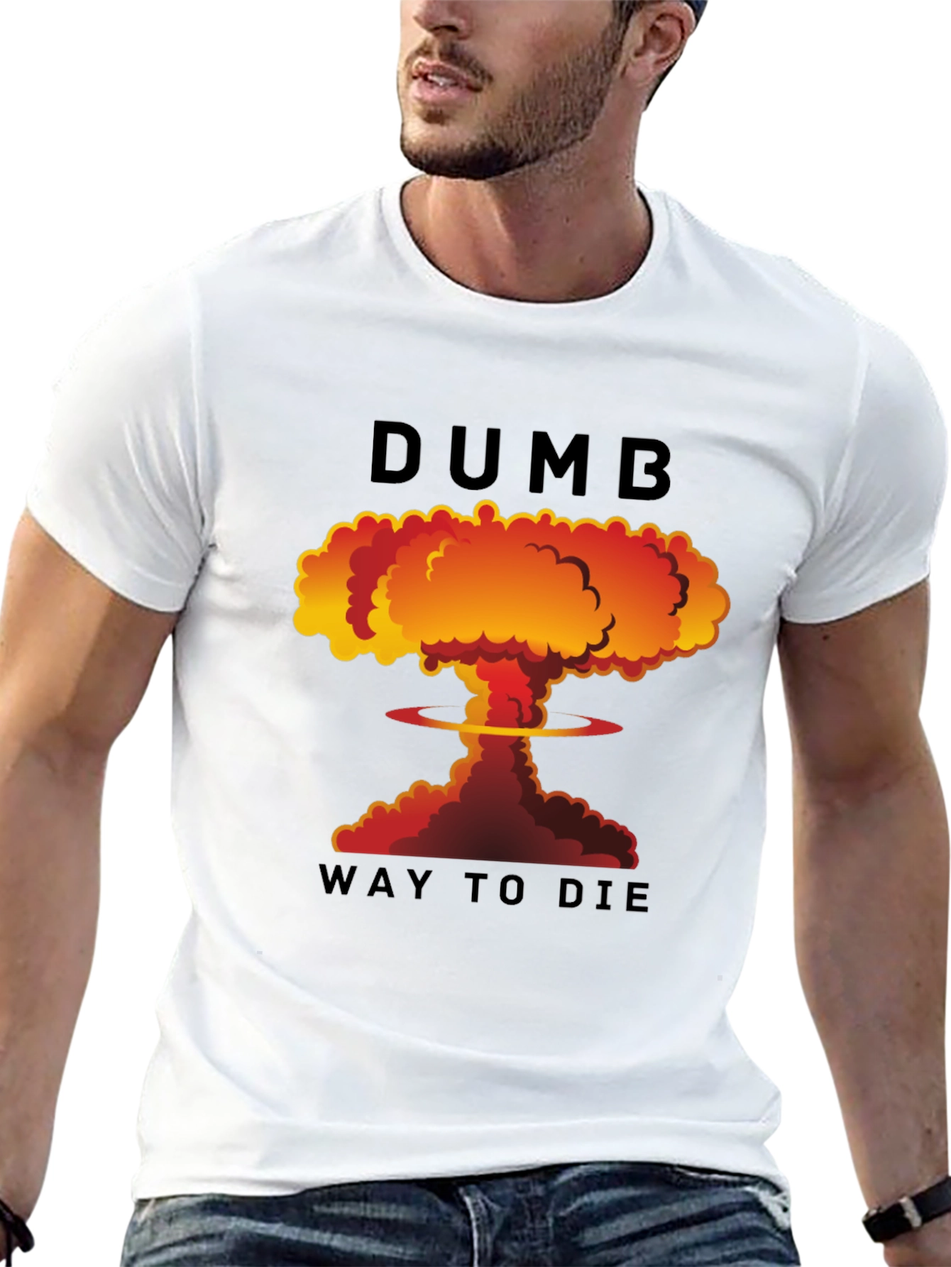 Black Dumb Way to Die T-Shirt view 13