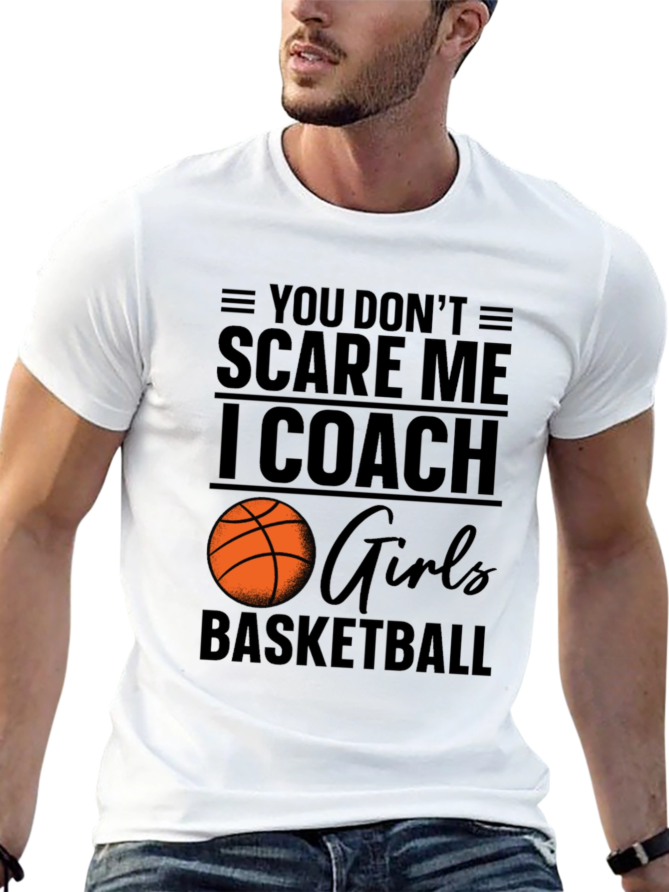Black Girls Basketball Coach T-Shirt - Motivational Design view 13