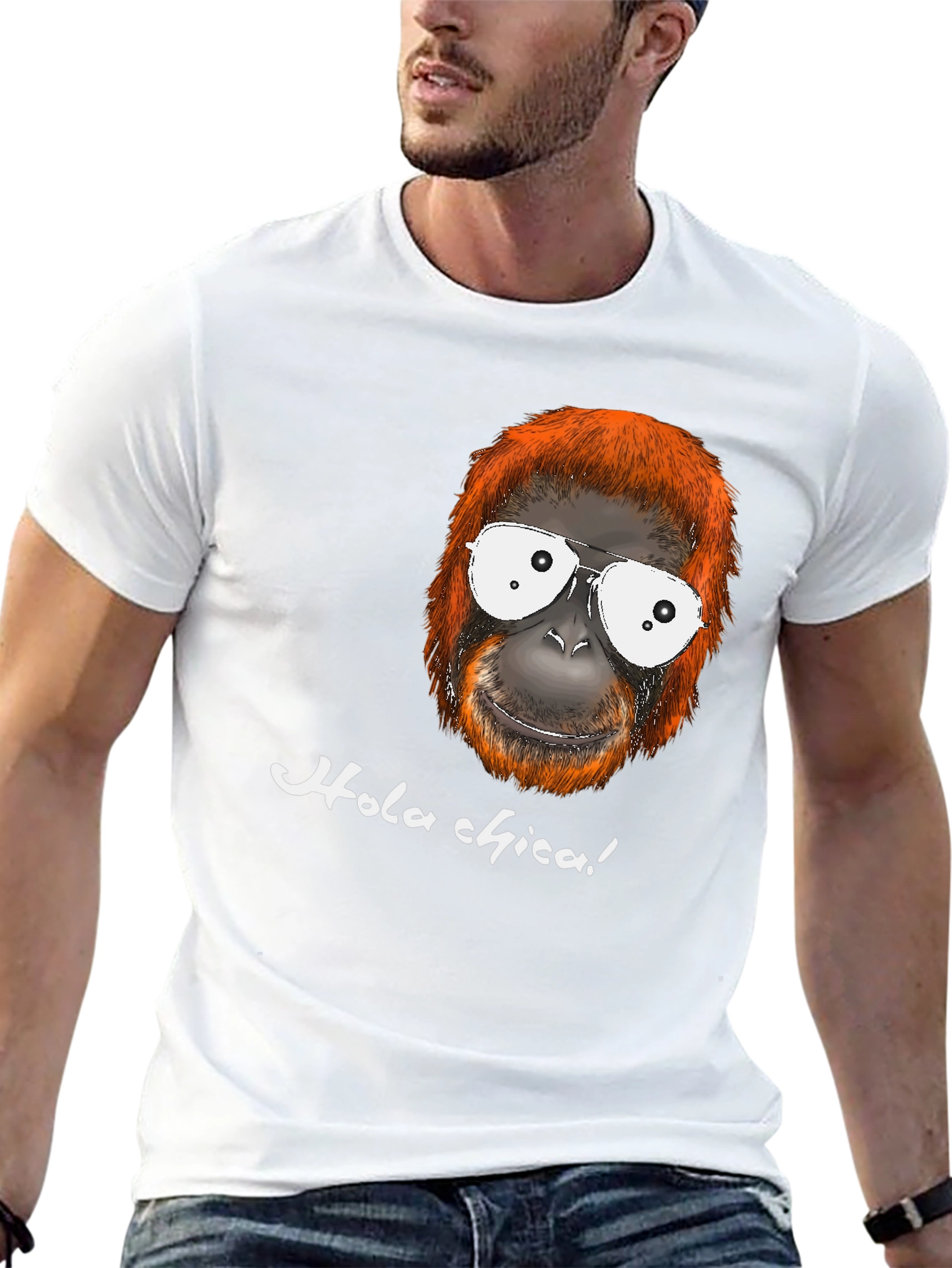 Black Funny Orangutan T-Shirt - Hola Chica! view 13