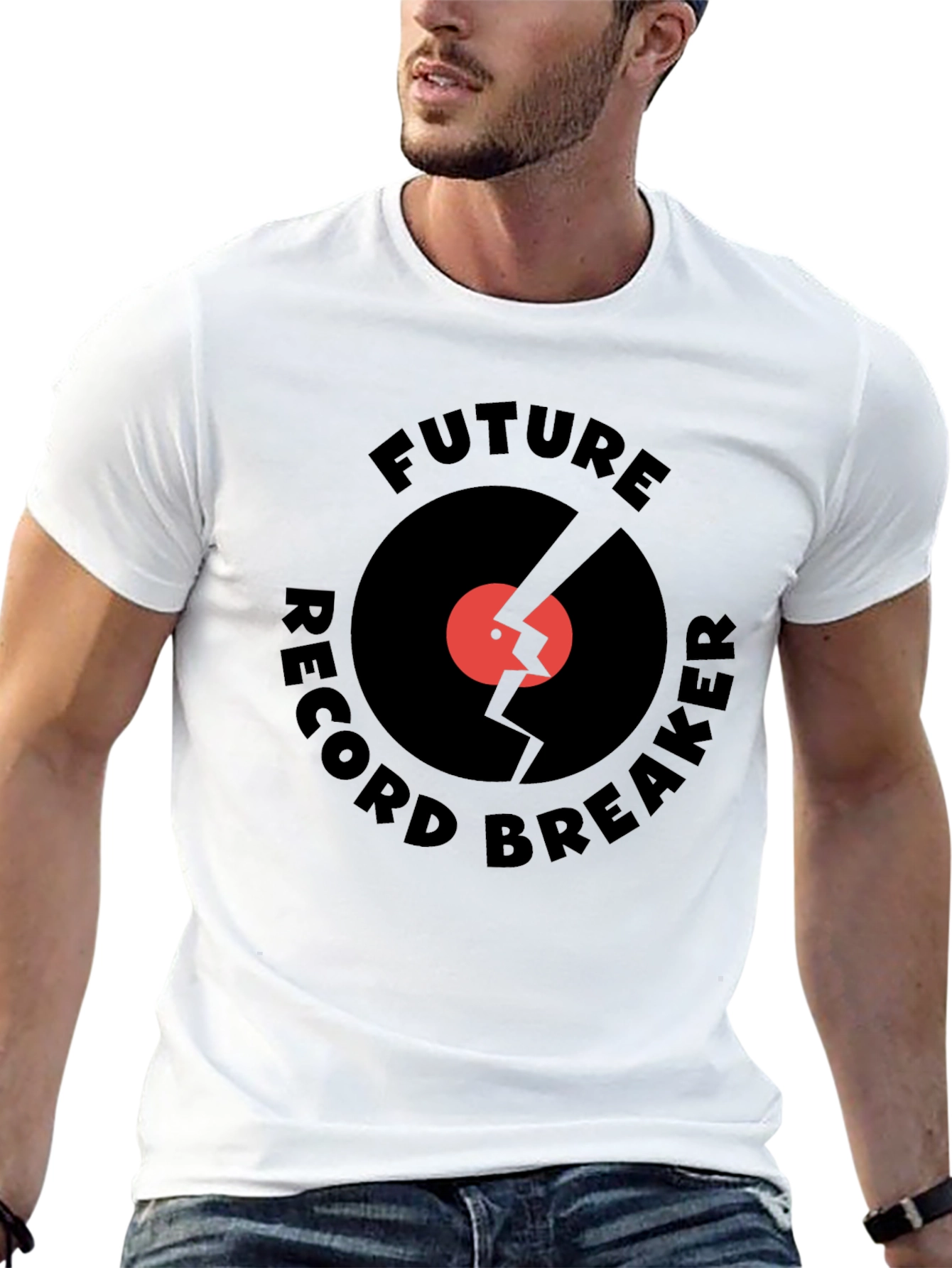 Black Future Record Breaker Graphic T-Shirt view 13