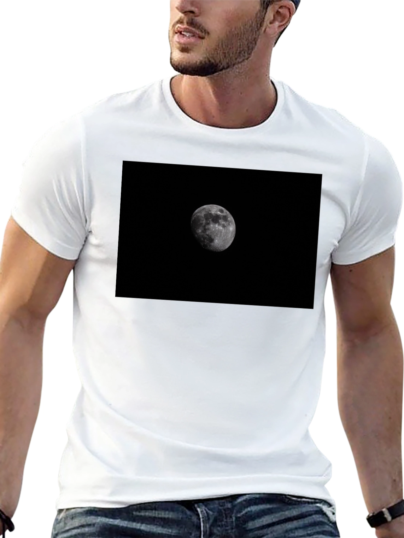 Black Moon Graphic Black T-Shirt view 13