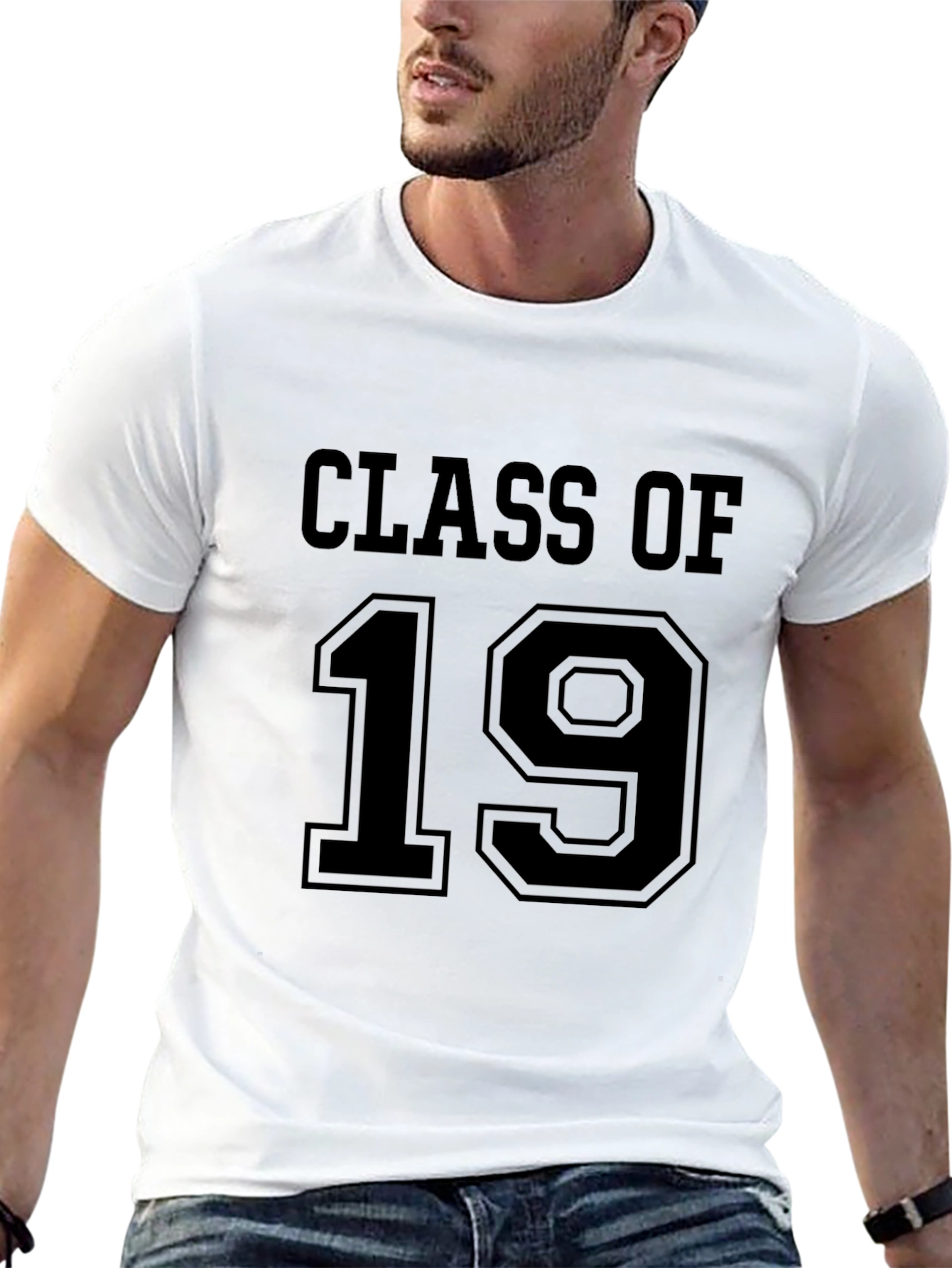 Black Class Of '19 Black Crew Neck T-Shirt view 13