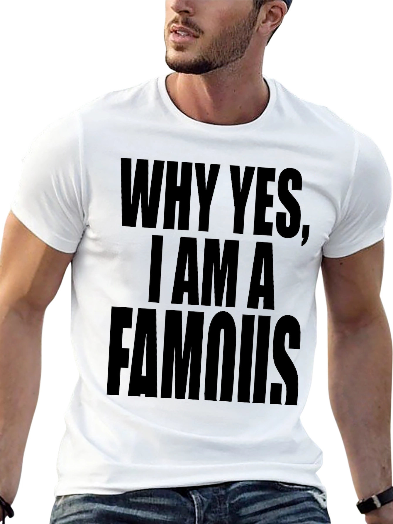 Black Funny Famous T-Shirt view 13
