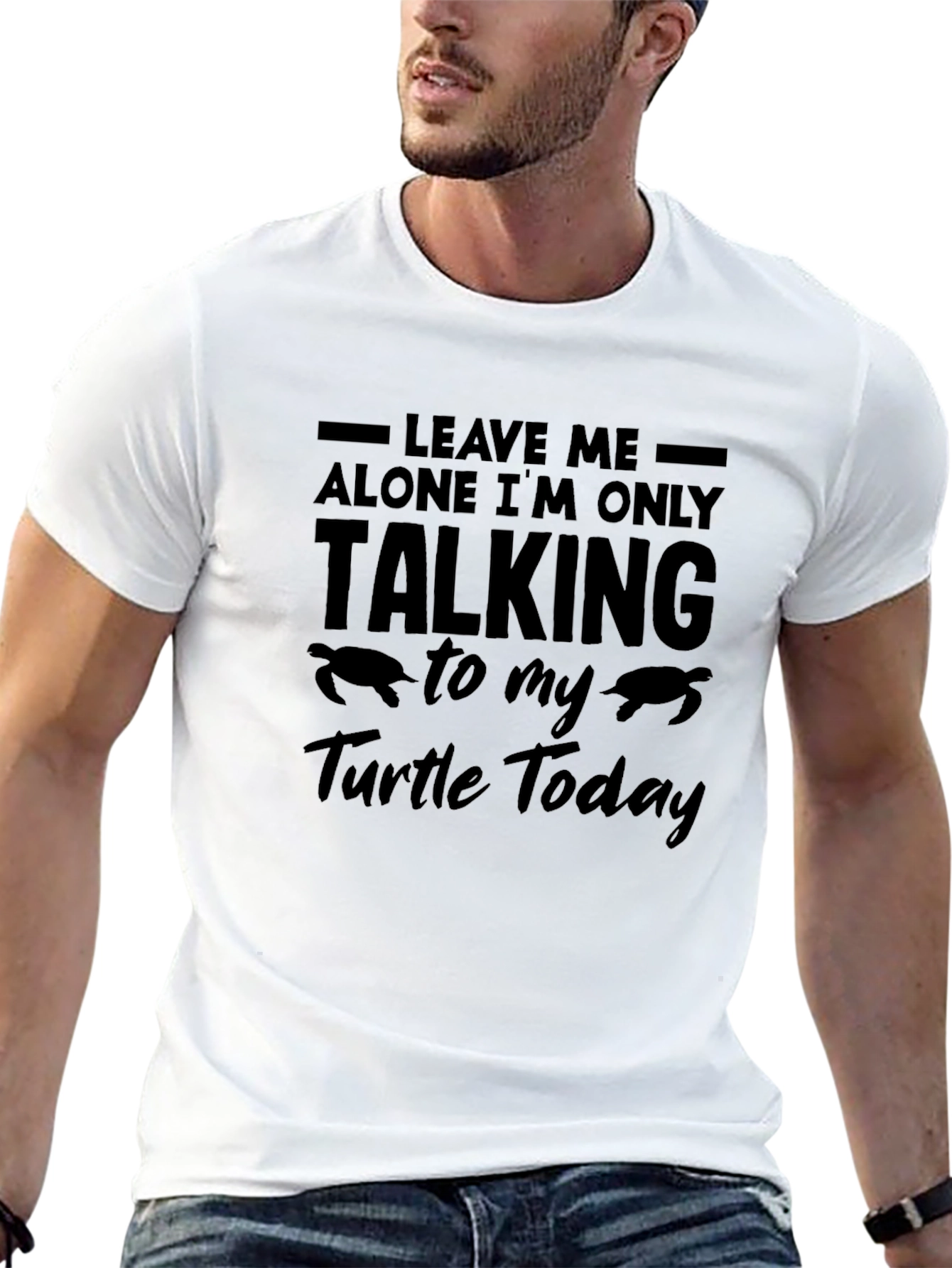 Black Leave Me Alone Turtle T-Shirt view 13