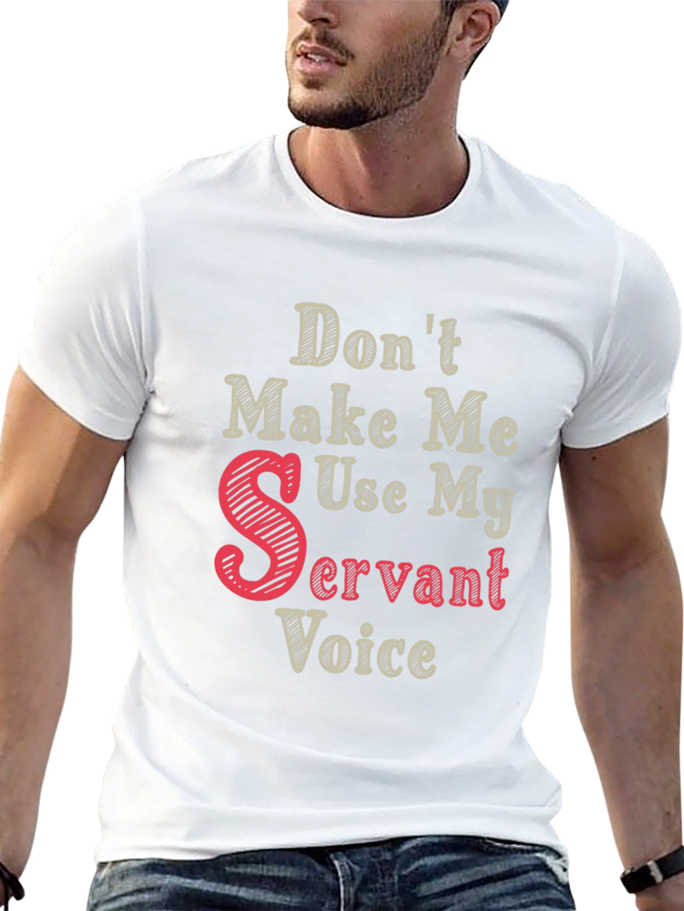 Black Don't Make Me Use My Servant Voice T-Shirt view 13