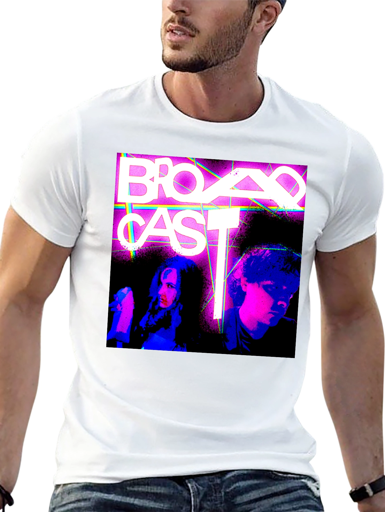 Broadcast Band T-Shirt - Retro Indie Rock Tee - 13