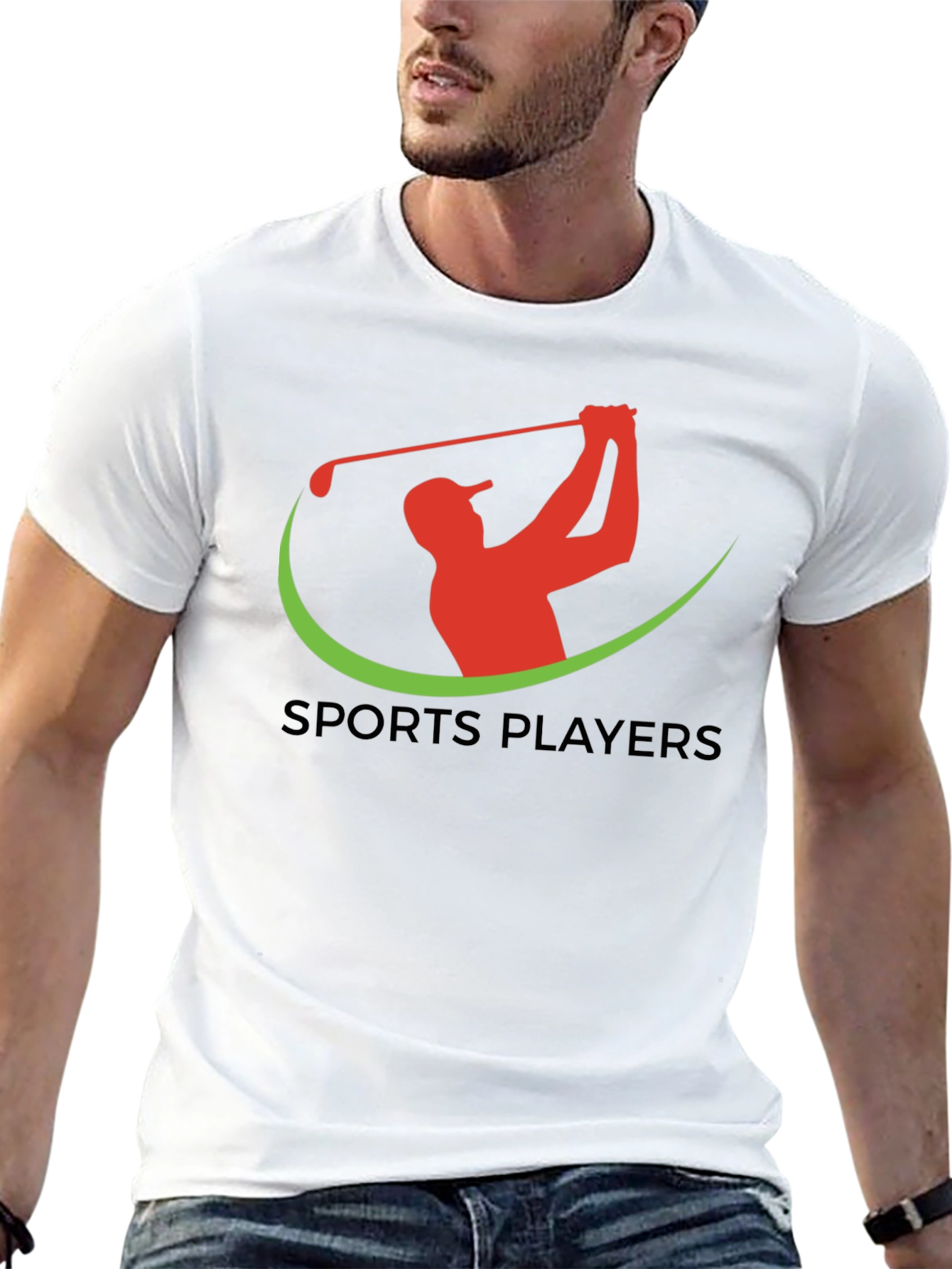 Black Sports Players Golf Tee view 13
