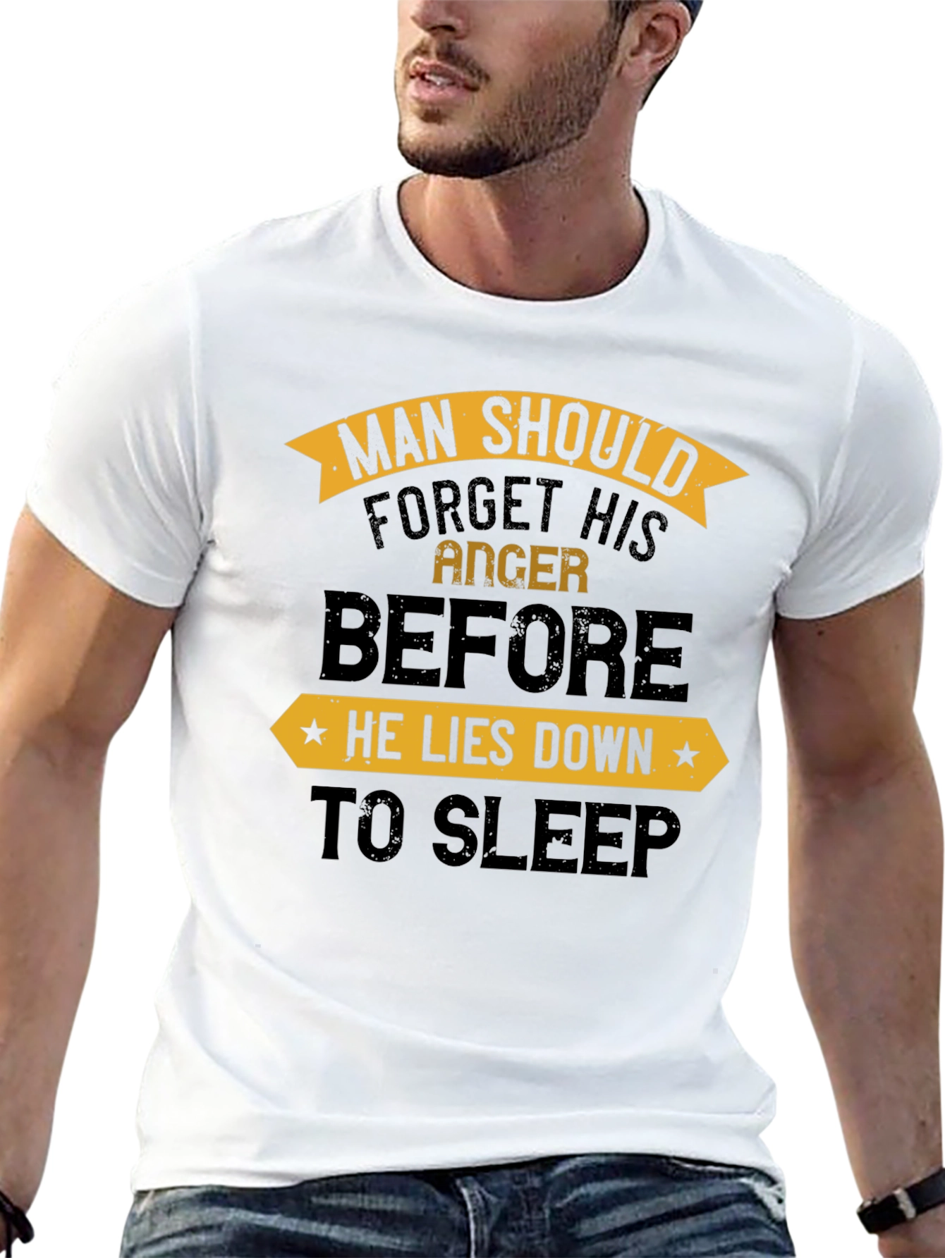 Black Man Should Forget Anger Before Sleep T-Shirt view 13