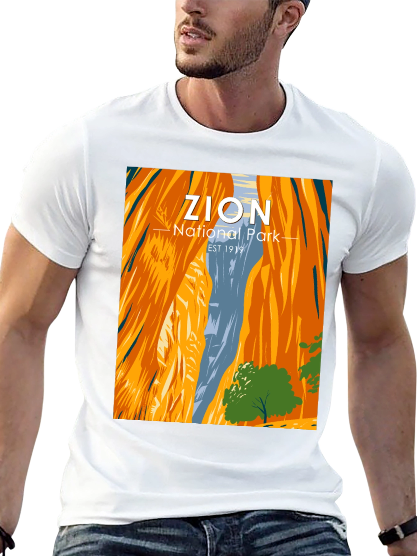 Black Zion National Park Graphic Tee view 13