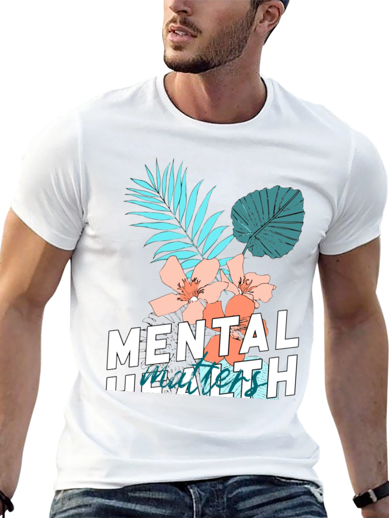 Black Mental Health Matters Graphic Tee, Black view 13