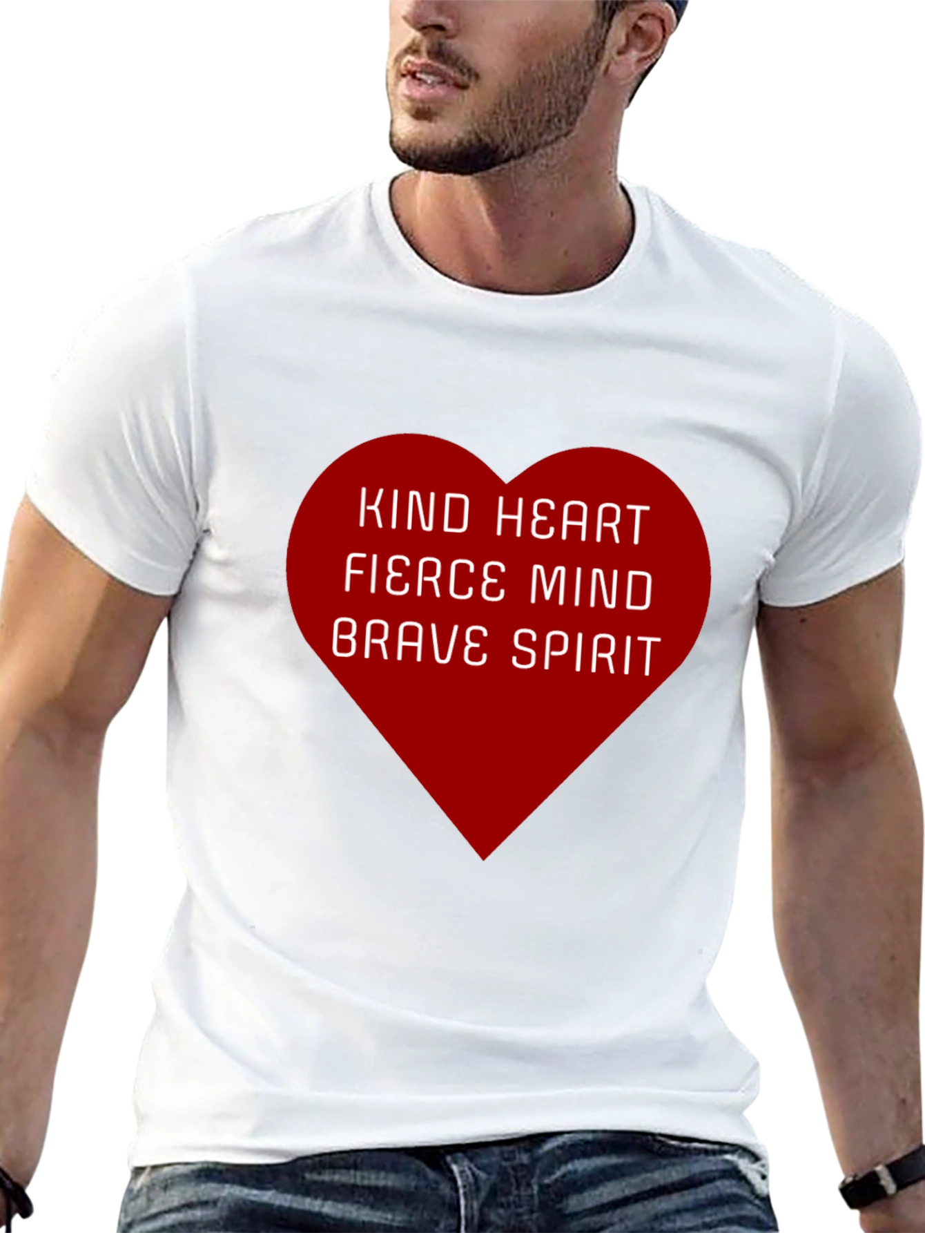 Black Kind Heart, Fierce Mind Graphic Tee - Unisex view 13