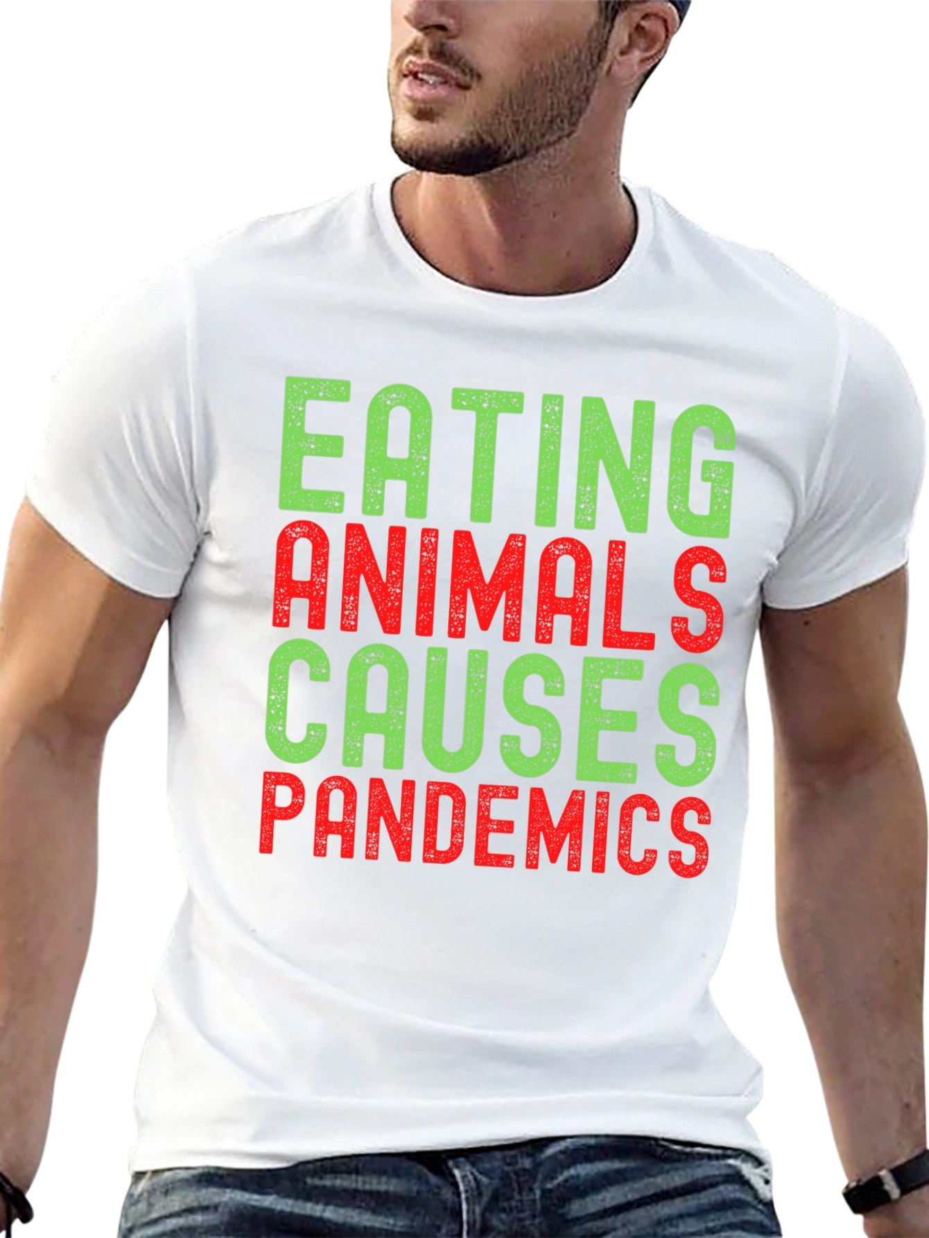 Black Eating Animals Causes Pandemics T-Shirt view 13