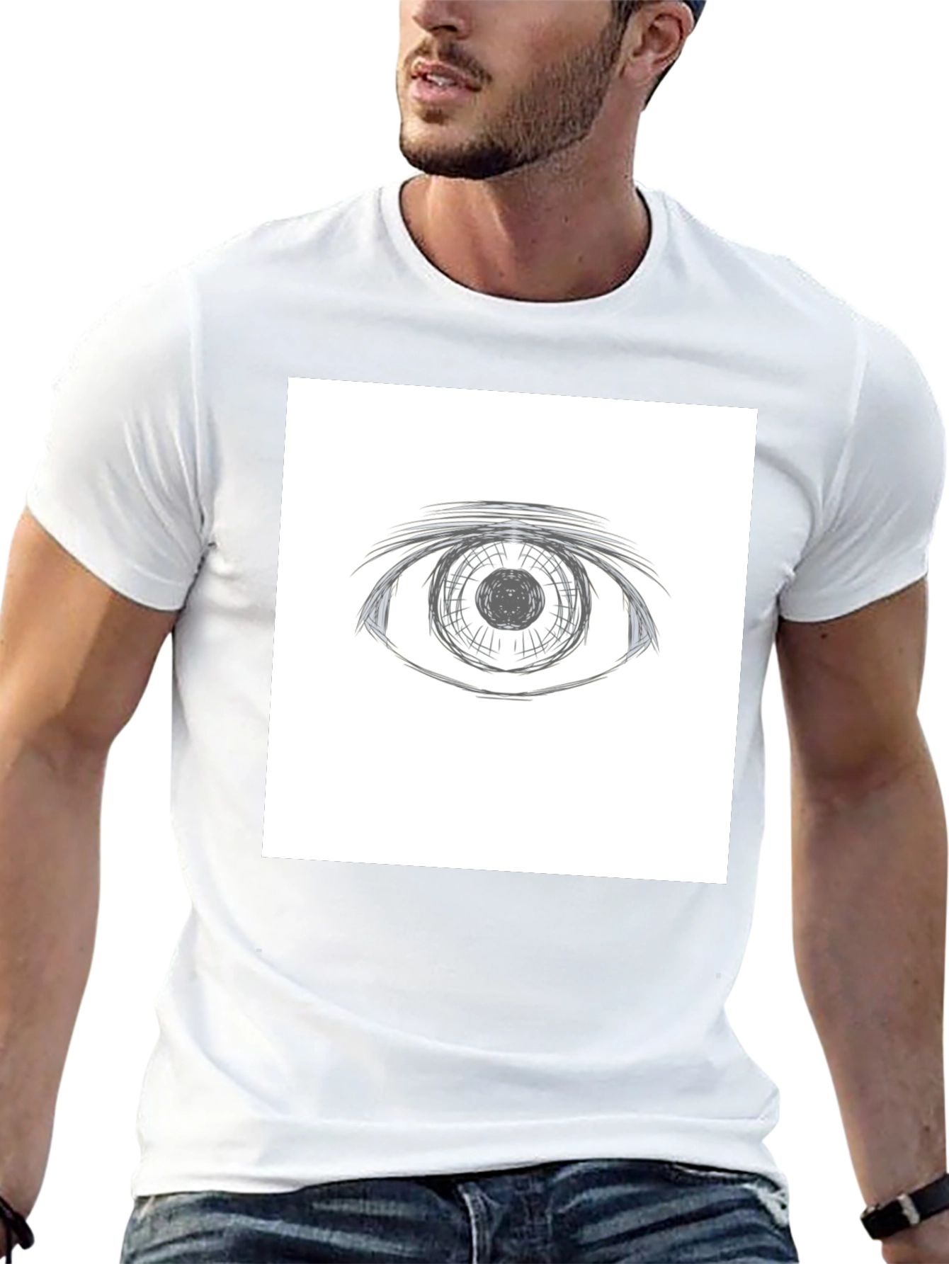 Black Eye Graphic Black T-Shirt view 13
