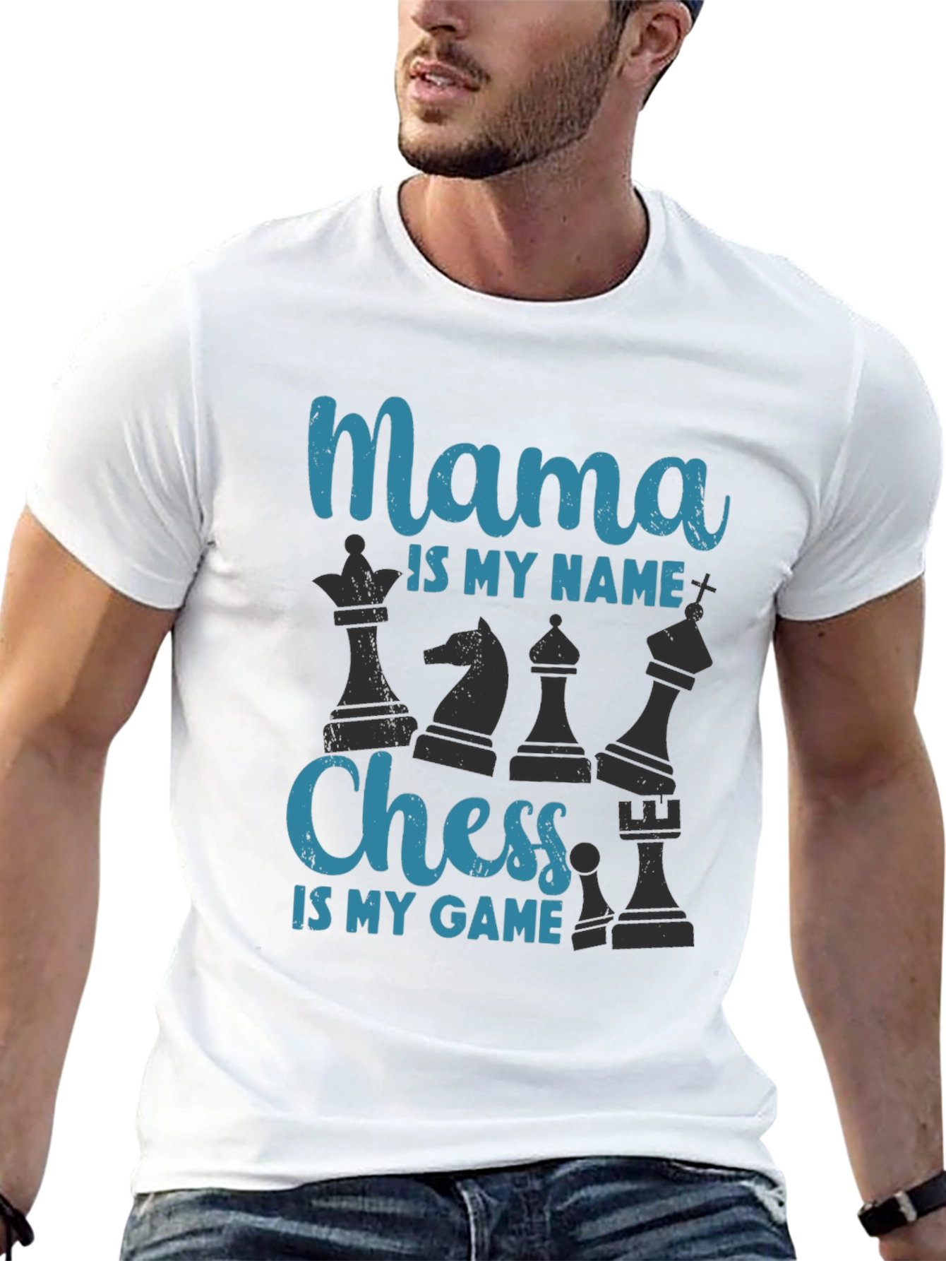 Black Mama Chess T-Shirt - Chess Lover Tee view 13