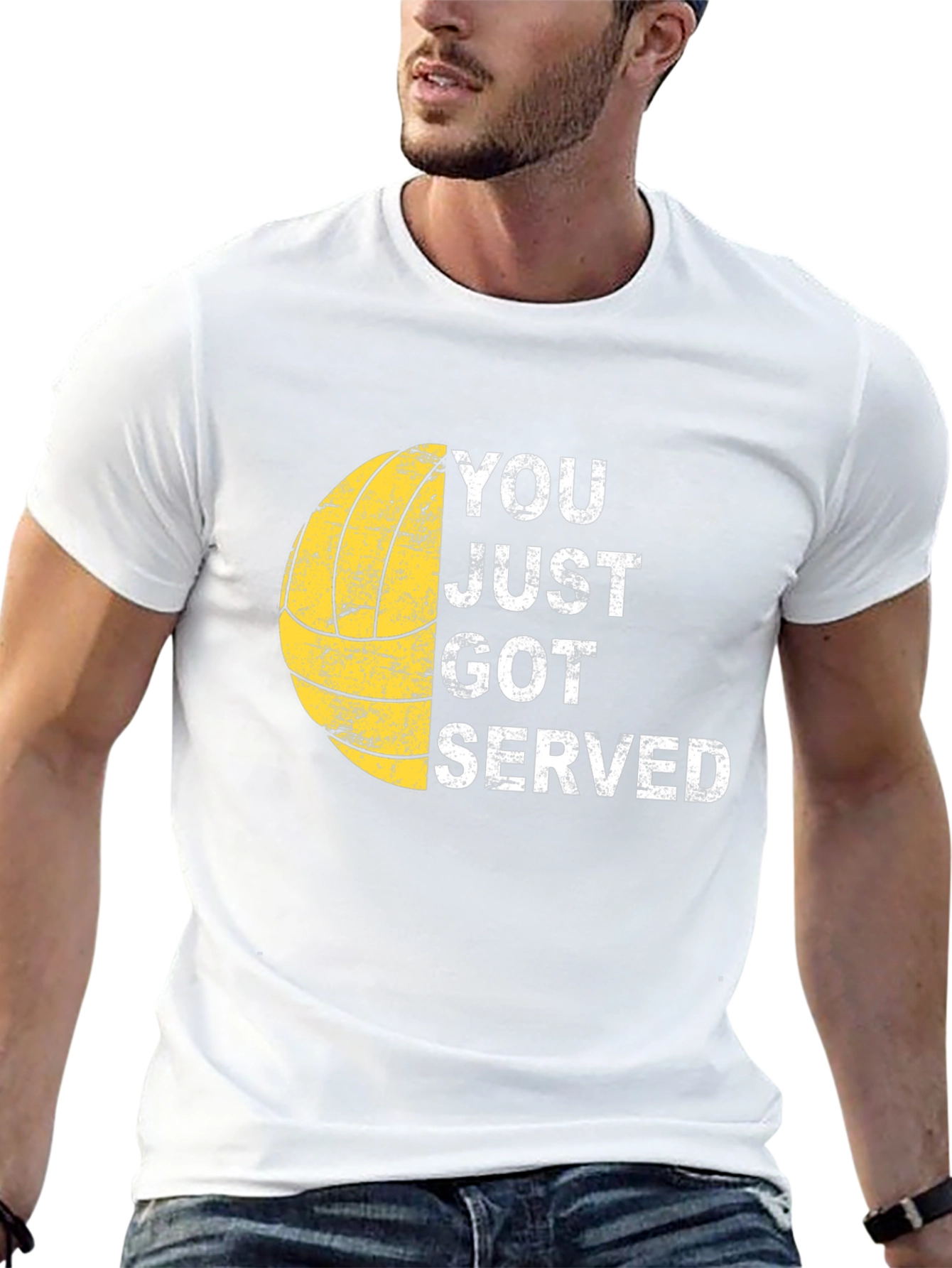 Black You Just Got Served T-Shirt Volleyball Tee view 13