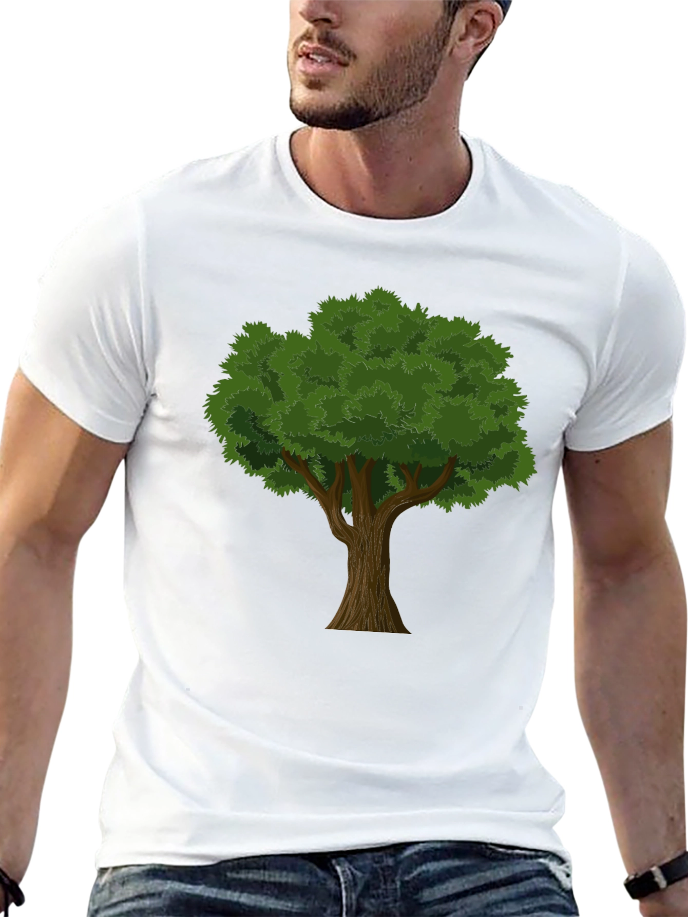 Black Arboreal Graphic Tee - Tree Lover's T-Shirt view 13