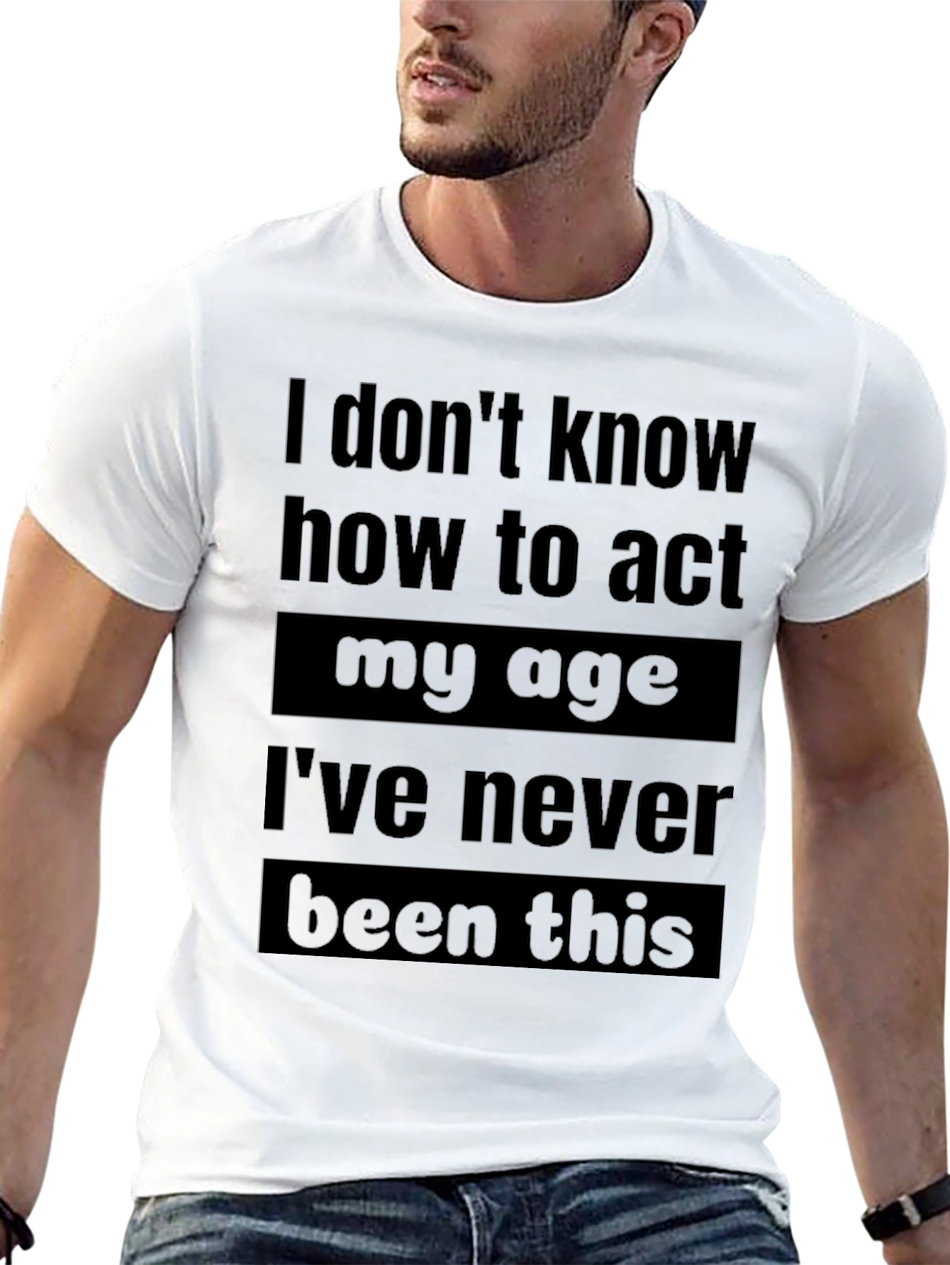 Black Funny Age Saying Graphic T-Shirt view 13