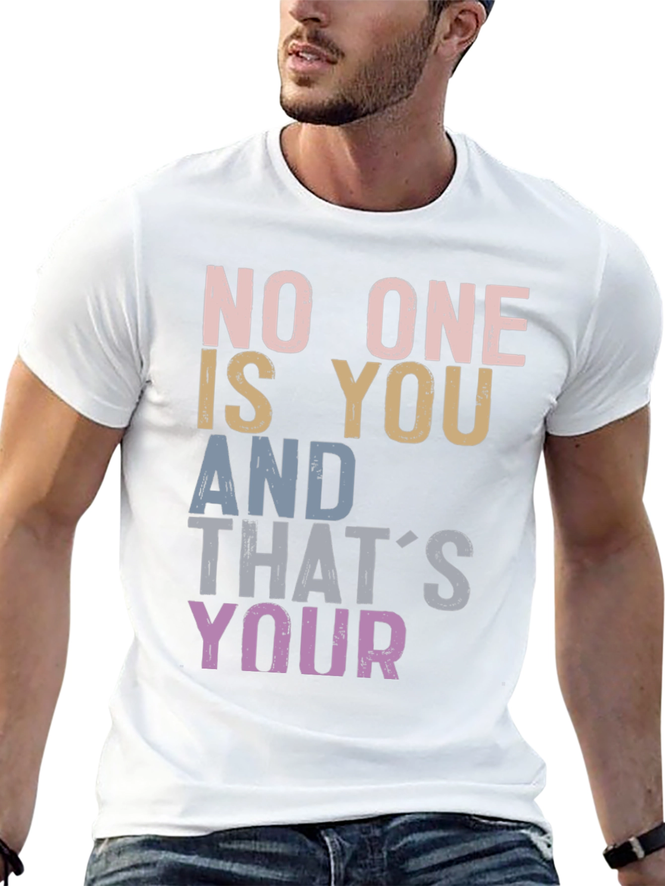 Black Inspirational Graphic Tee - Be You view 13