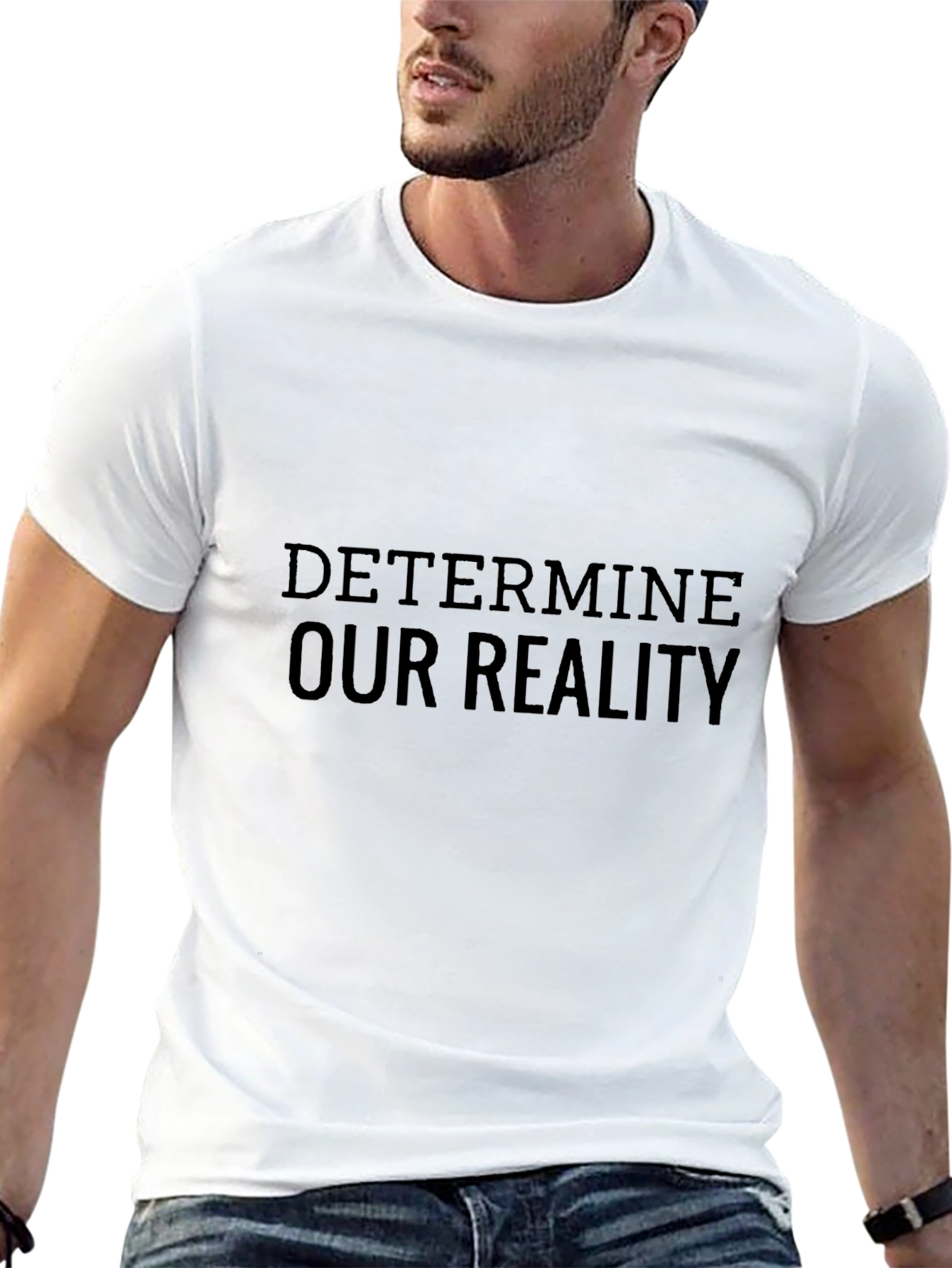 Black Determine Our Reality Black T-Shirt view 13