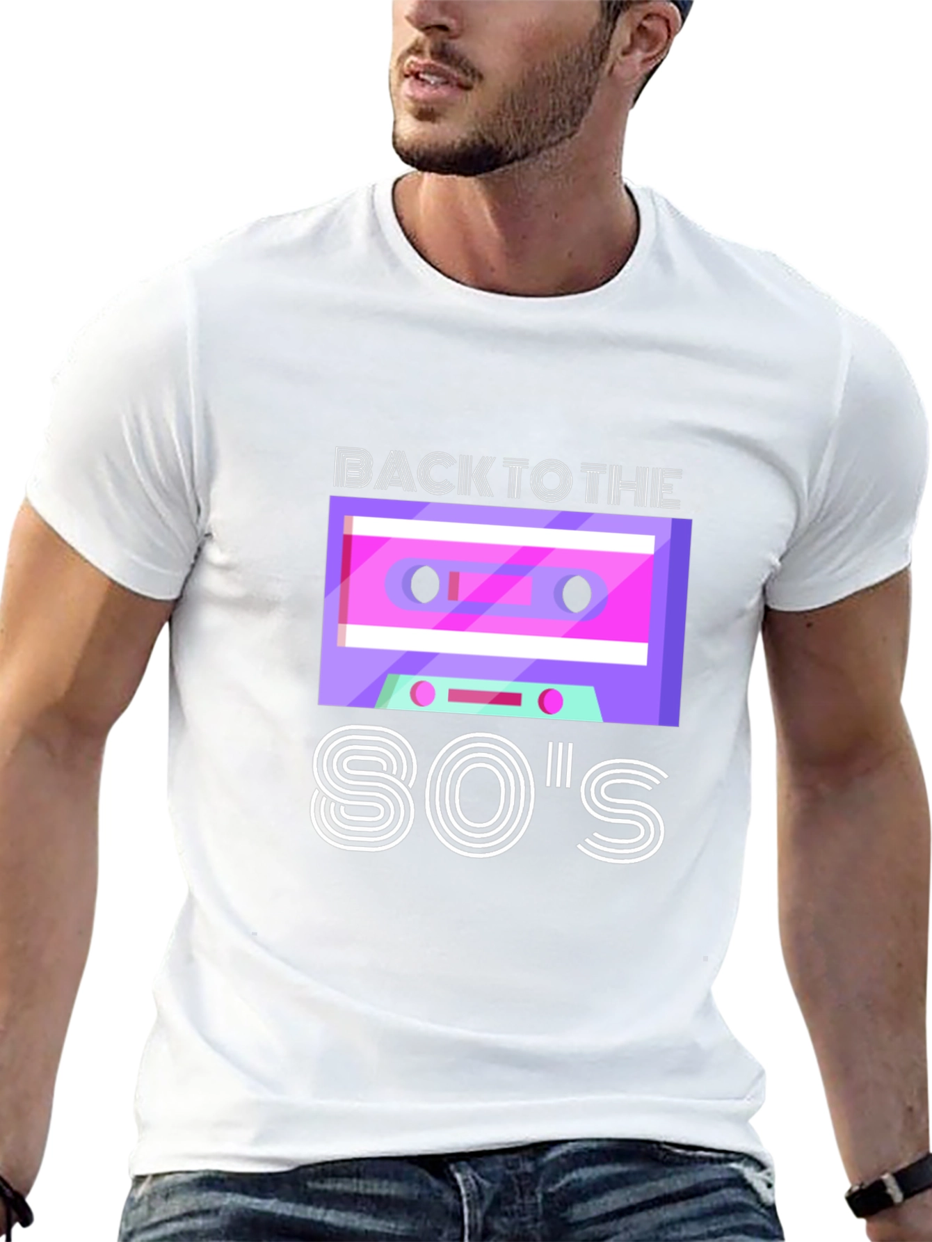 Black Back to the 80's Graphic Tee view 13