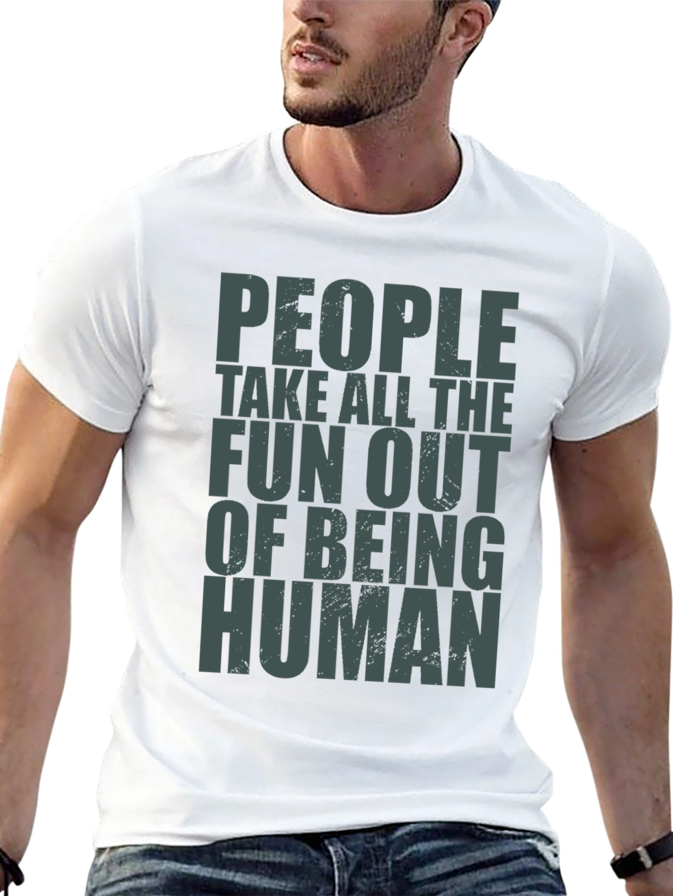 Black People Take Fun Out Of Being Human T-Shirt view 13