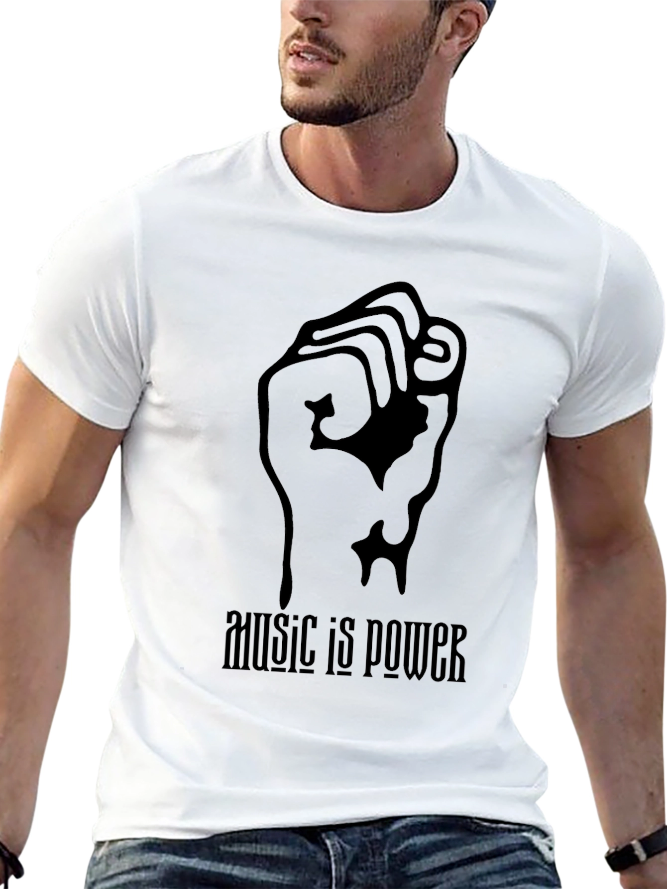 Black Music is Power Graphic Tee view 13