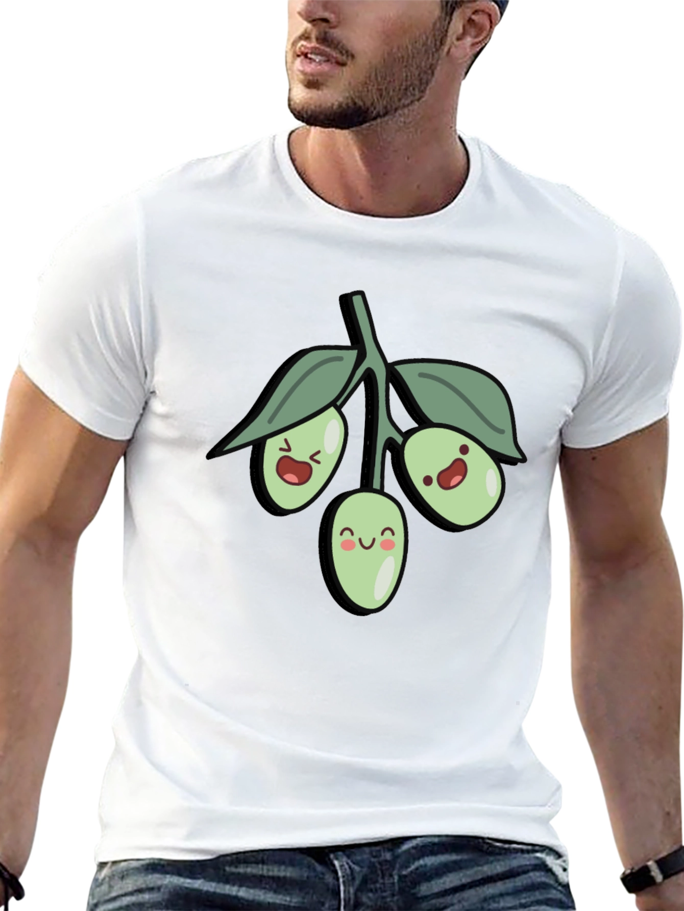 Black Olive You T-Shirt - Cute Graphic Tee view 13