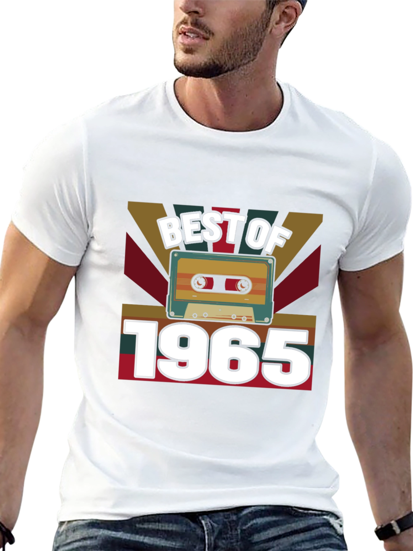 Black Best of 1965 Cassette Tape Graphic T-Shirt view 13