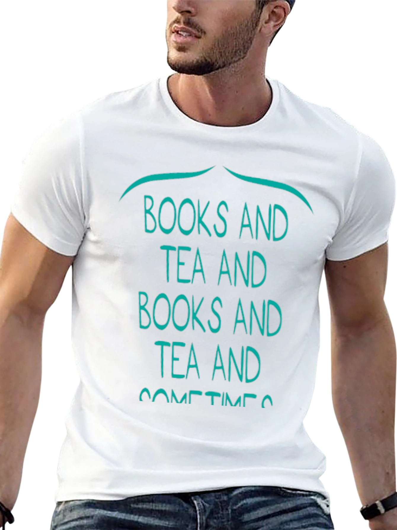 Black Books and Tea Graphic Tee - Relaxed Comfort view 13