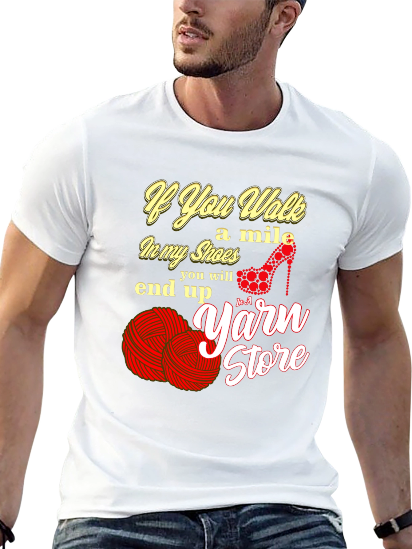 Black If You Walk a Mile in My Shoes T-Shirt view 13