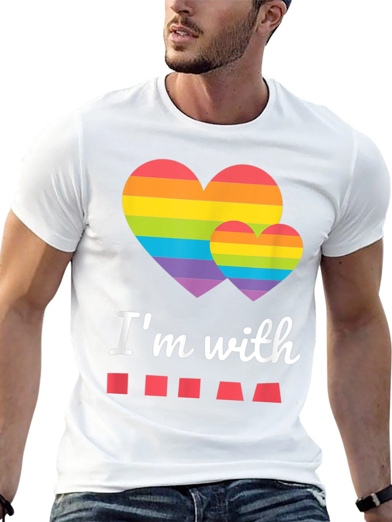 Black Pride Month Rainbow Heart T-Shirt view 13