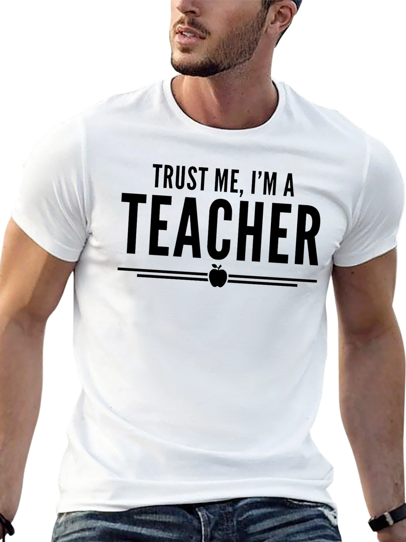 Black Trust Me, I'm A Teacher Black T-Shirt view 13