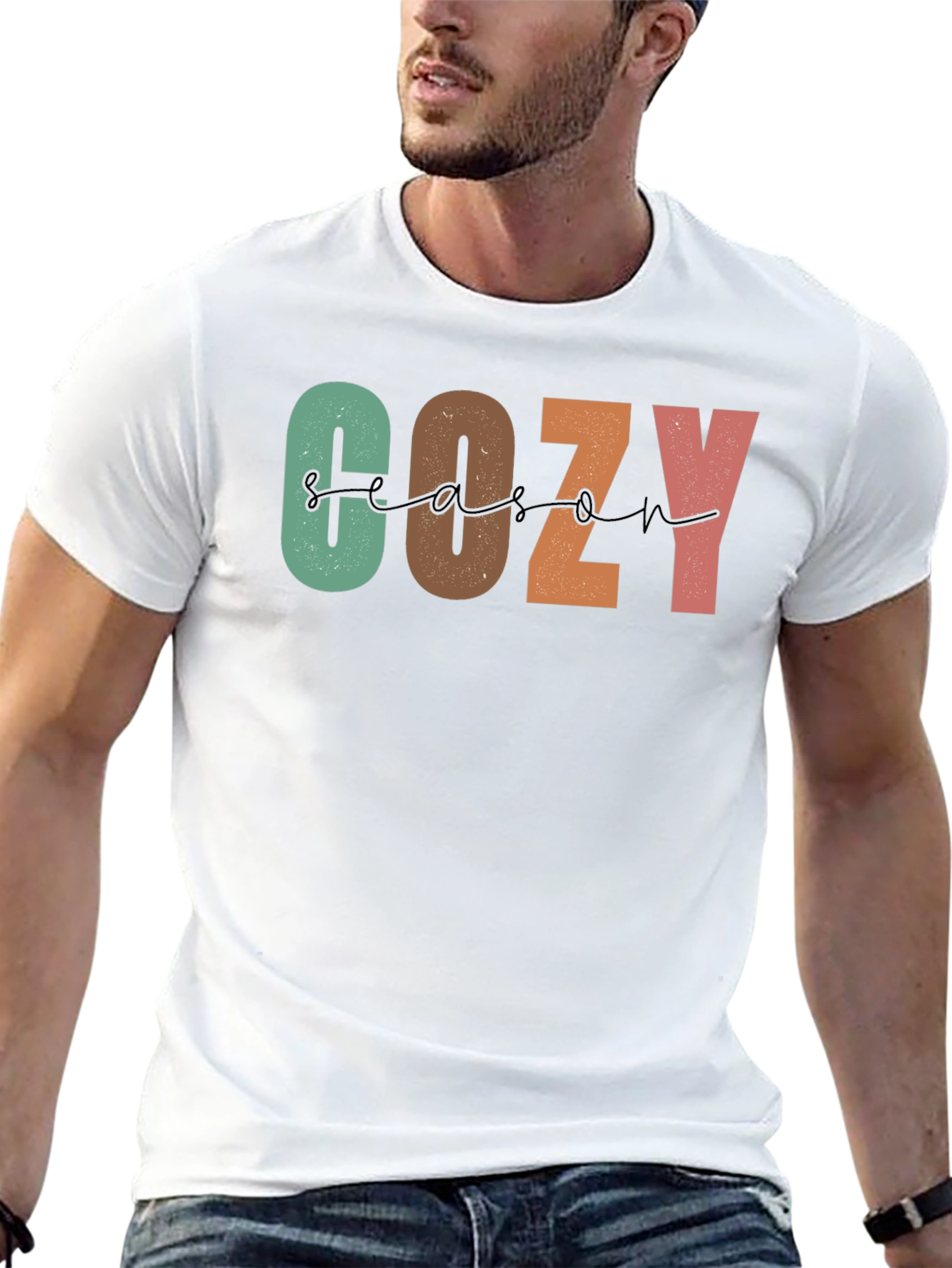 Black Cozy Season Graphic Tee - Stylish Comfort view 13