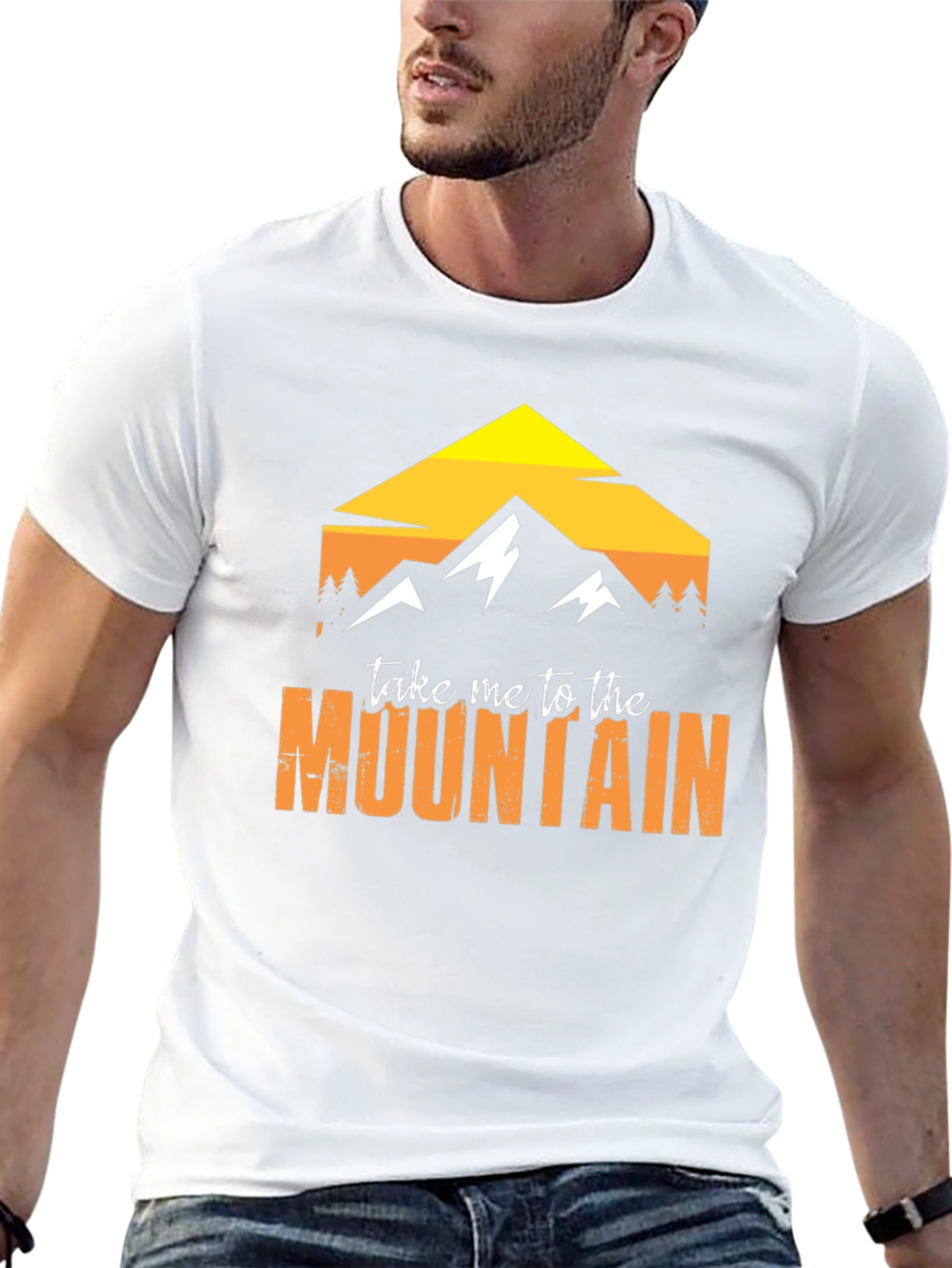 Black Mountain Graphic Tee - Black Cotton Adventure Shirt view 13
