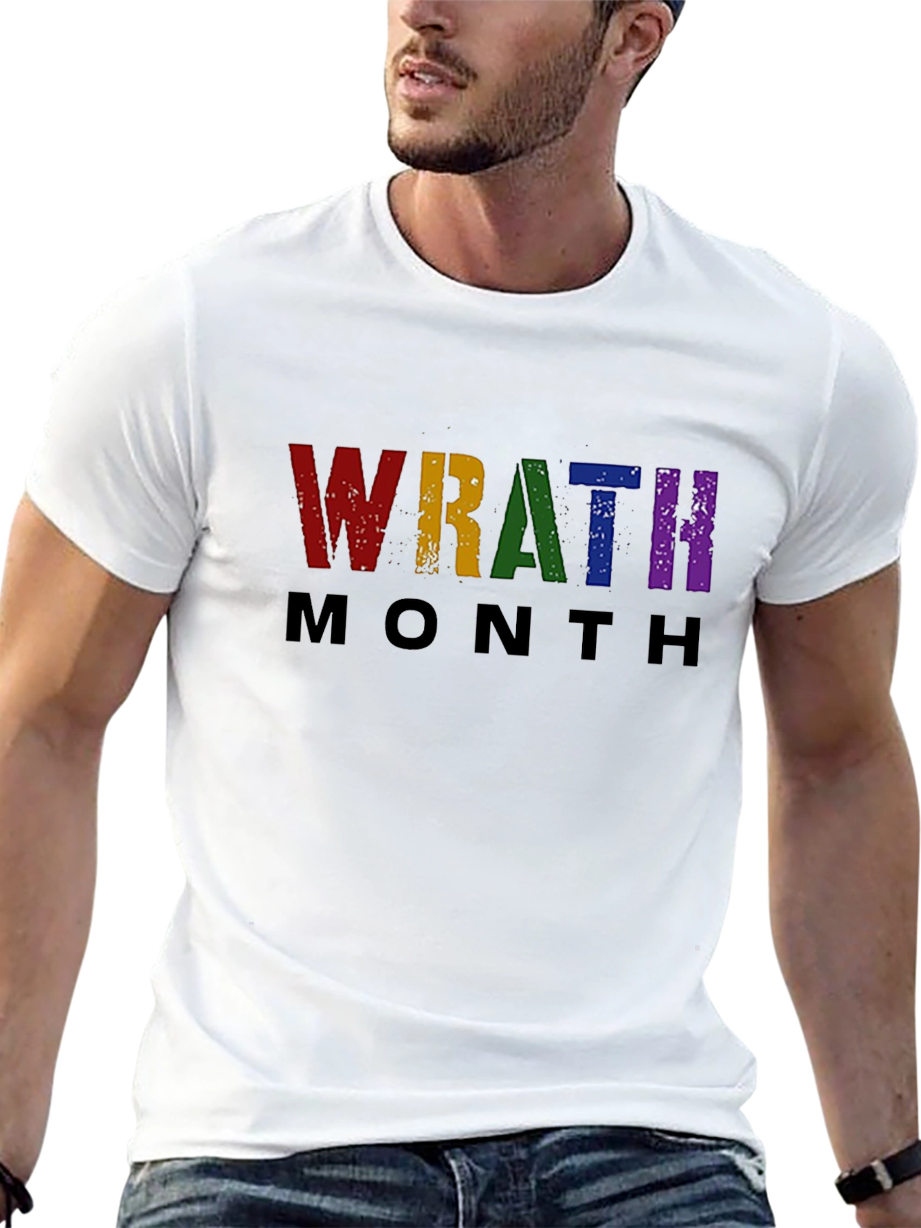 Black Wrath Month Pride T-Shirt view 13