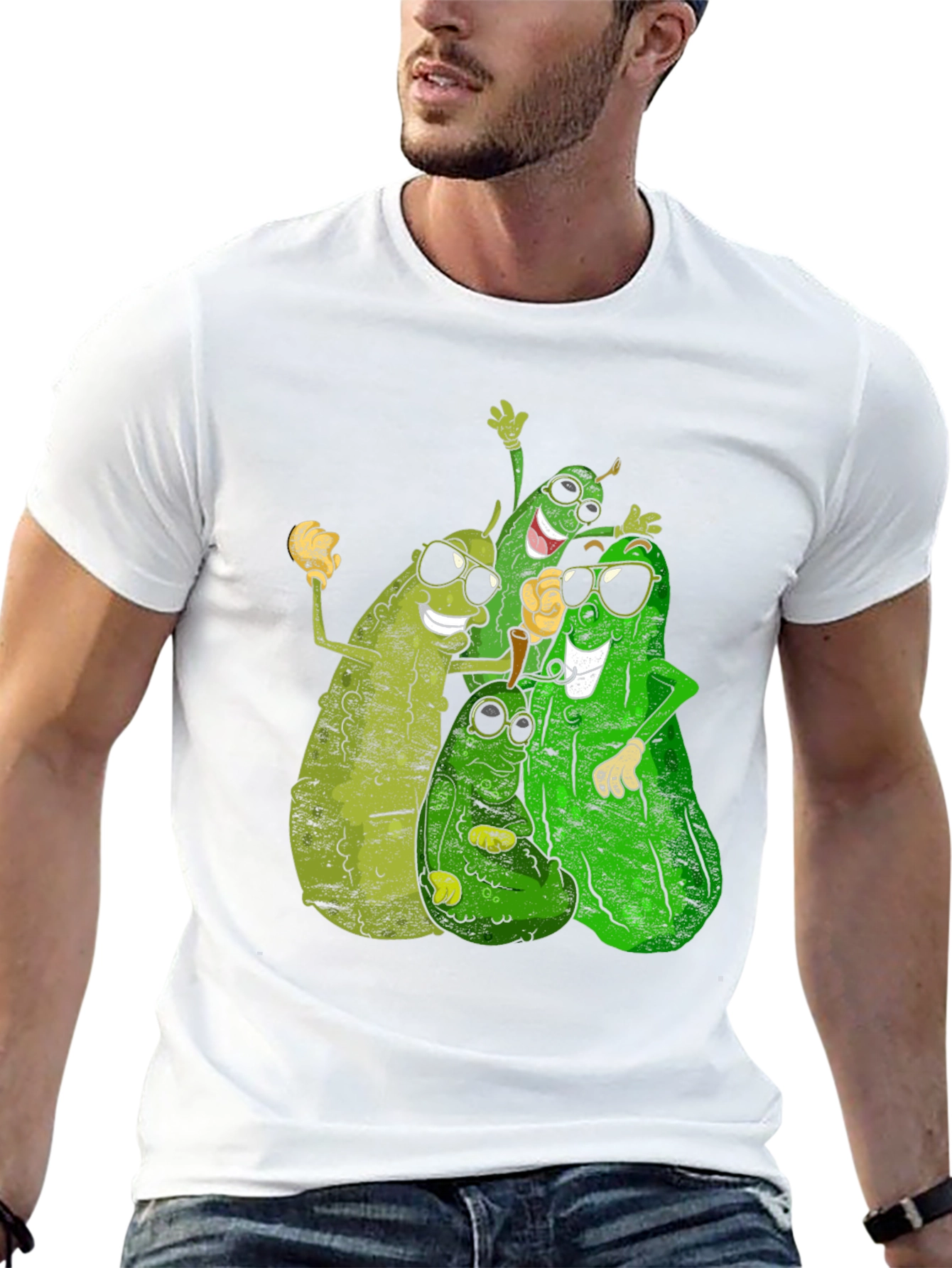 Black Pickle Squad T-Shirt - Funny Food Tee view 13
