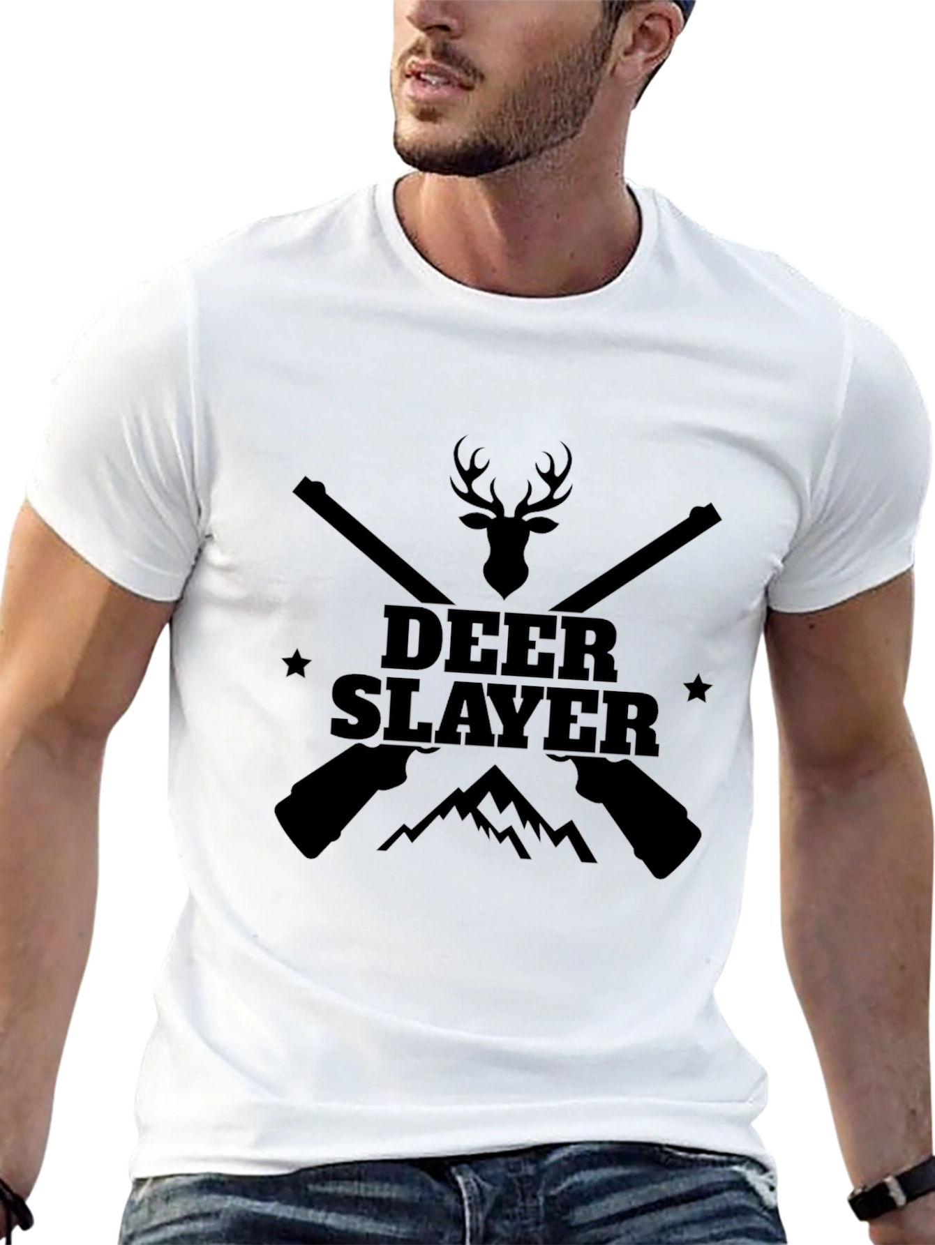 Deer Slayer Graphic T-Shirt - Hunting Tee - 13