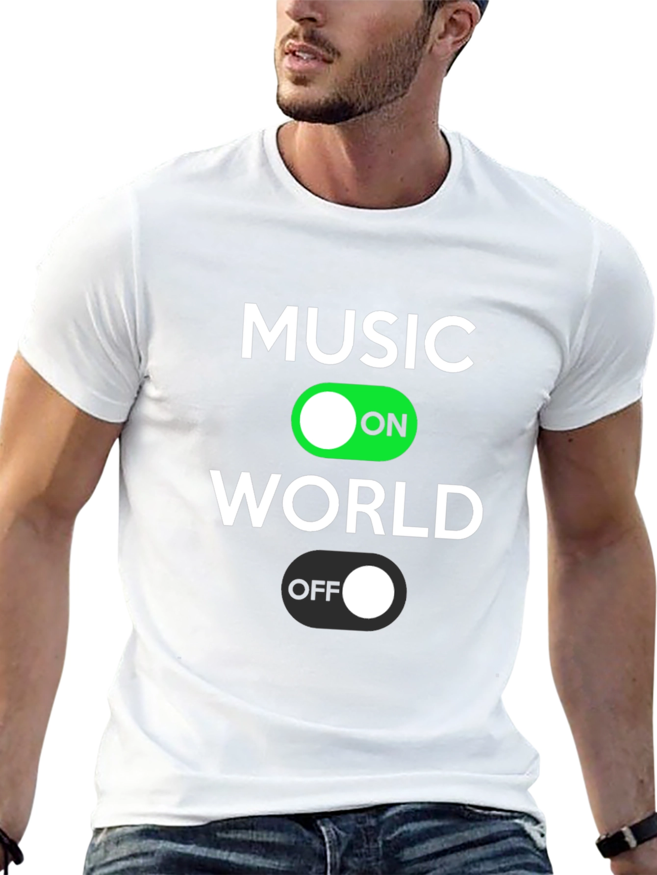 Black Music On World Off T-Shirt view 13