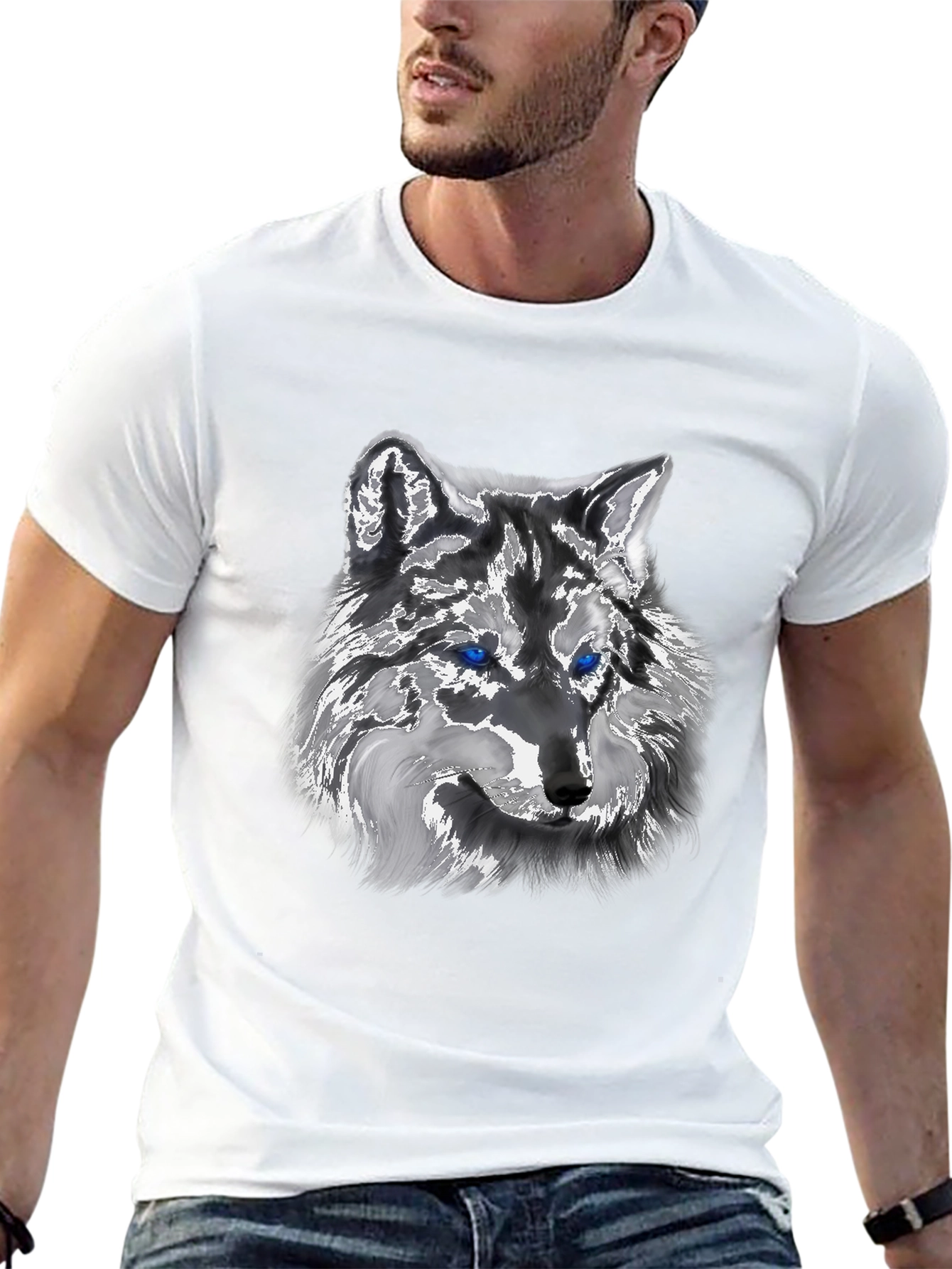 Black Wolf Graphic Tee - Black view 13