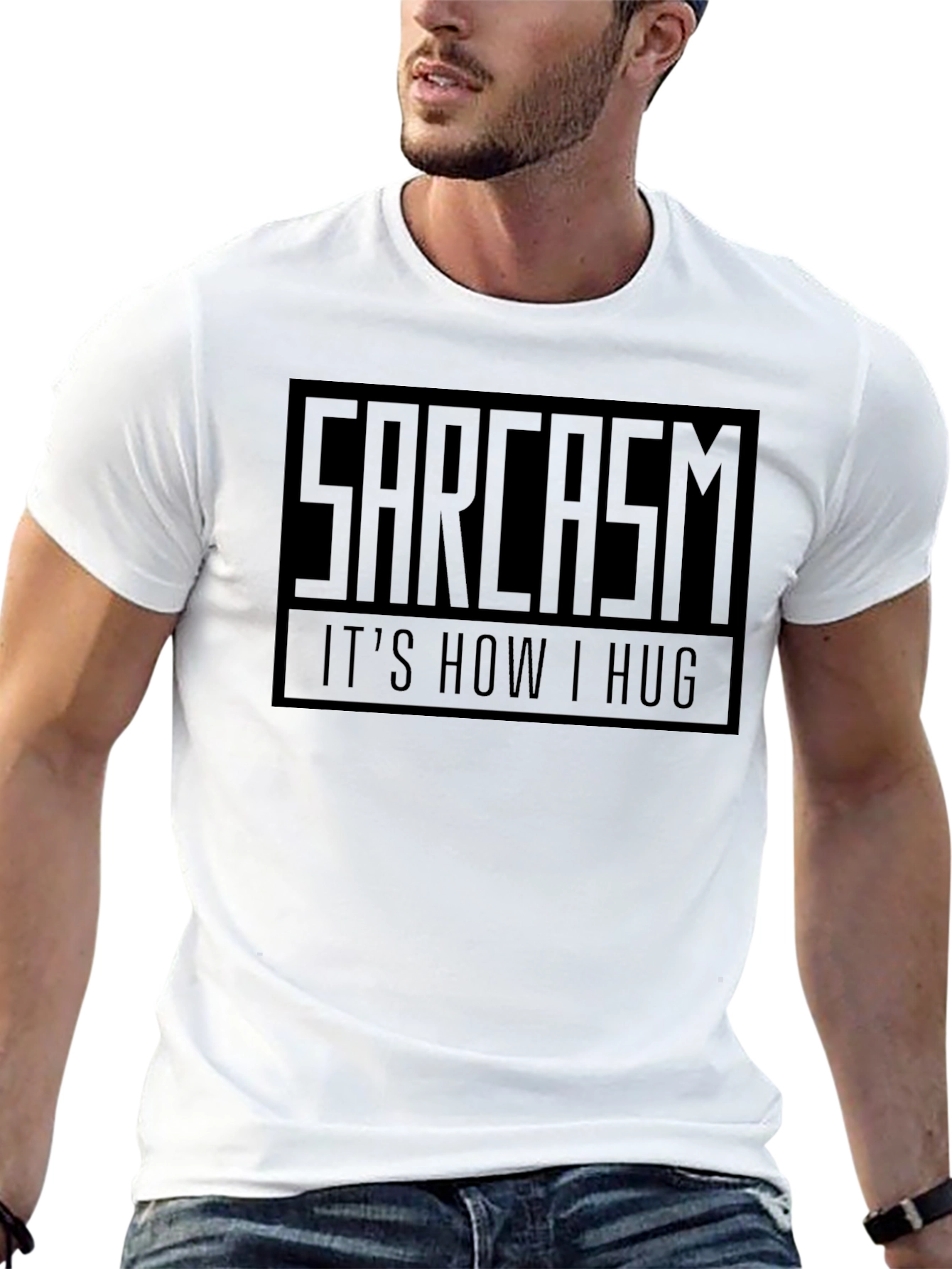 Black Sarcasm: It's How I Hug T-Shirt view 13