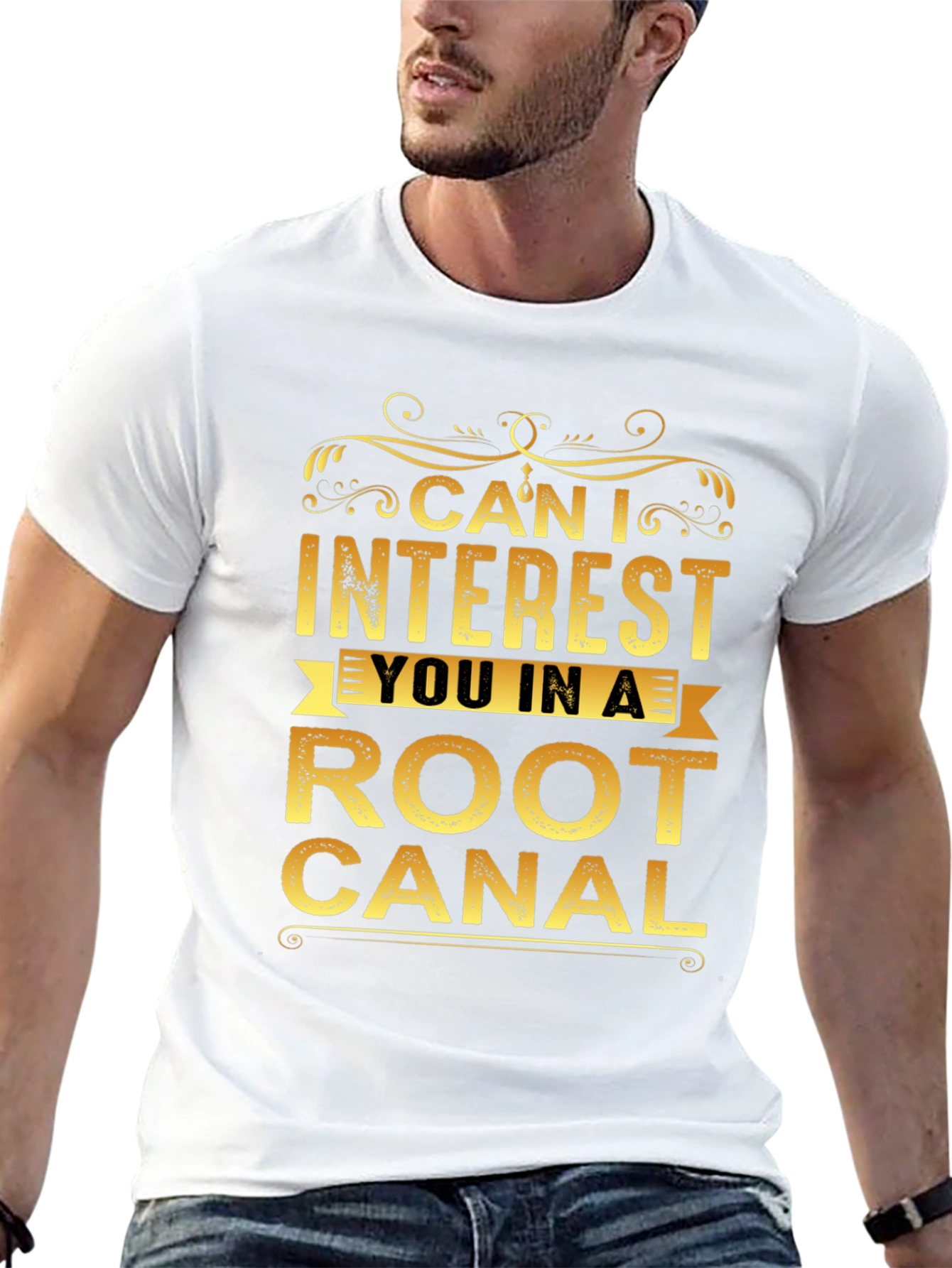 Black Funny Root Canal T-Shirt view 13