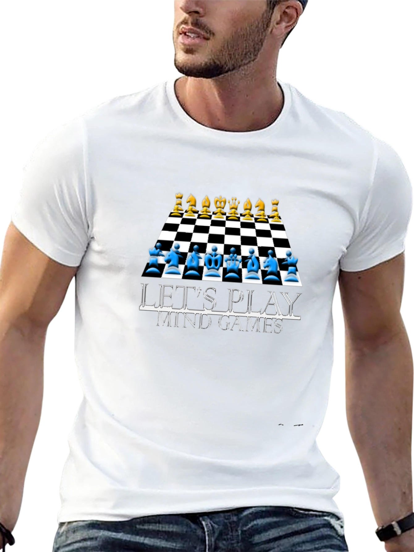 Black Mind Games Chess T-Shirt - Strategy & Style! view 13