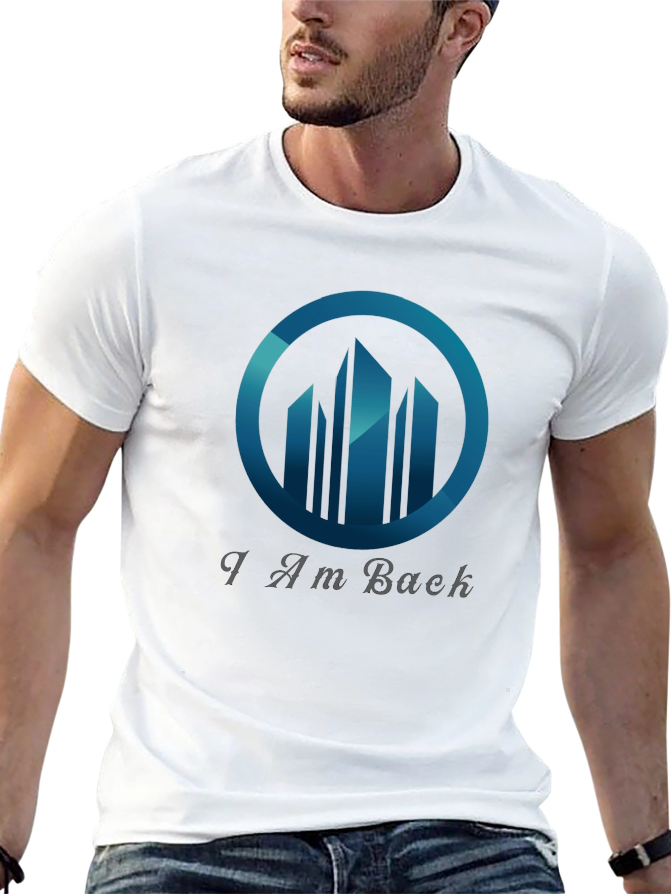 Black I Am Back Graphic Tee - Stylish Men's T-Shirt view 13