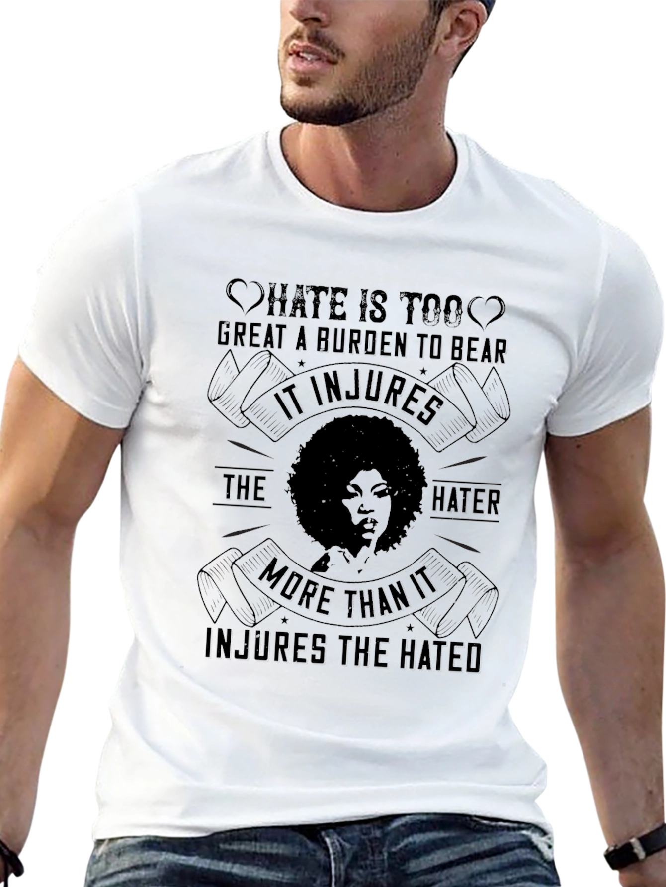 Black Hate is Too Great a Burden Tee view 13
