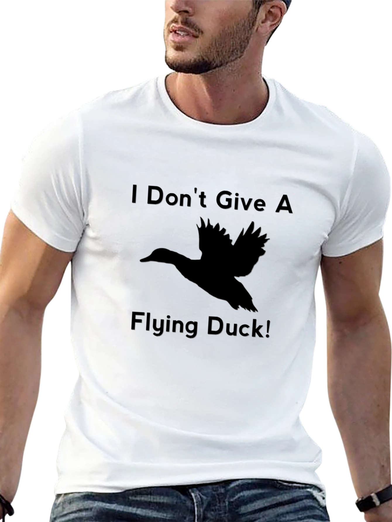 Black I Don't Give A Flying Duck Graphic Tee view 13